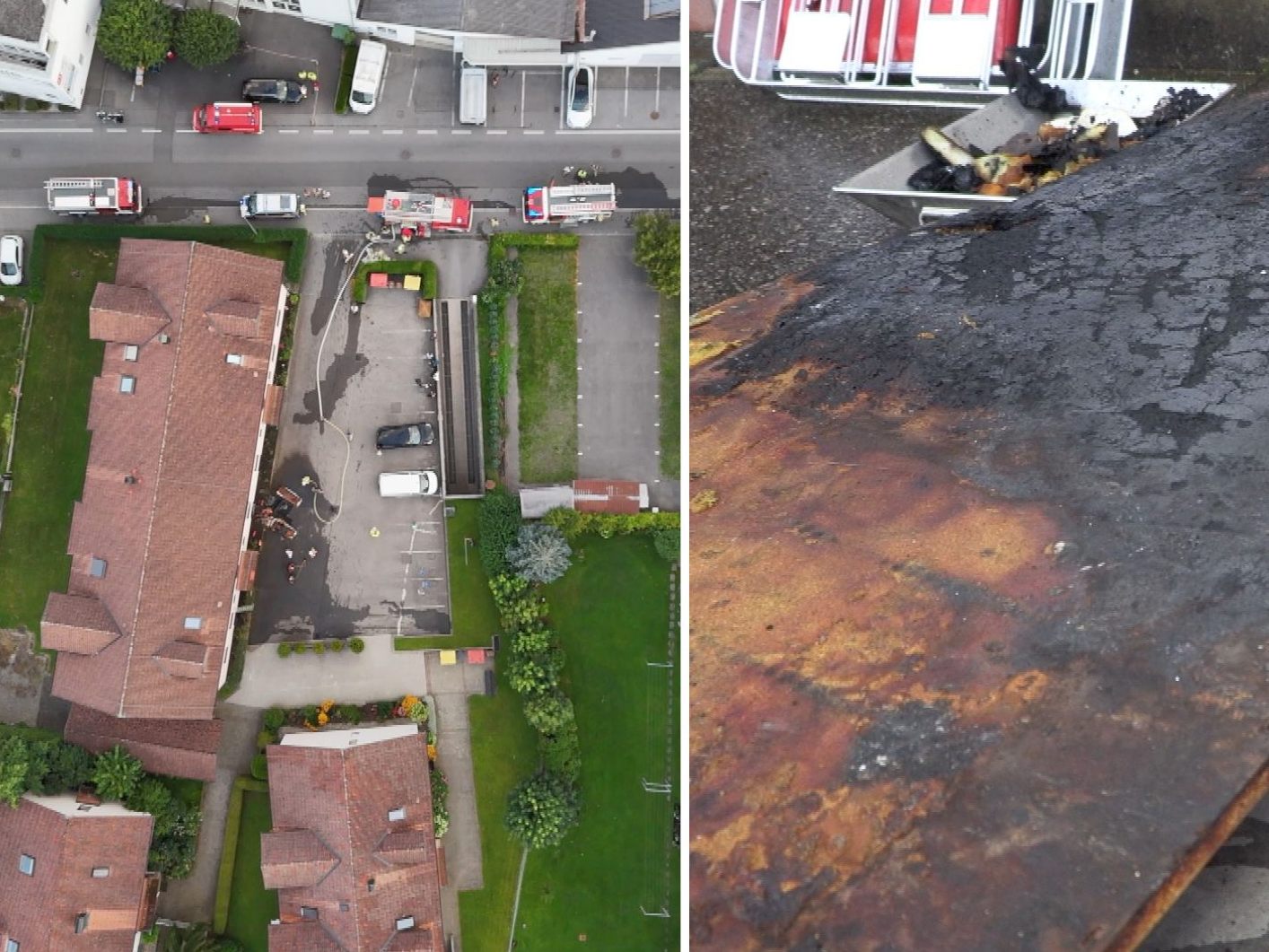 Wohnhausbrand in Dornbirn: Ein Verletzter und evakuierte Bewohner.