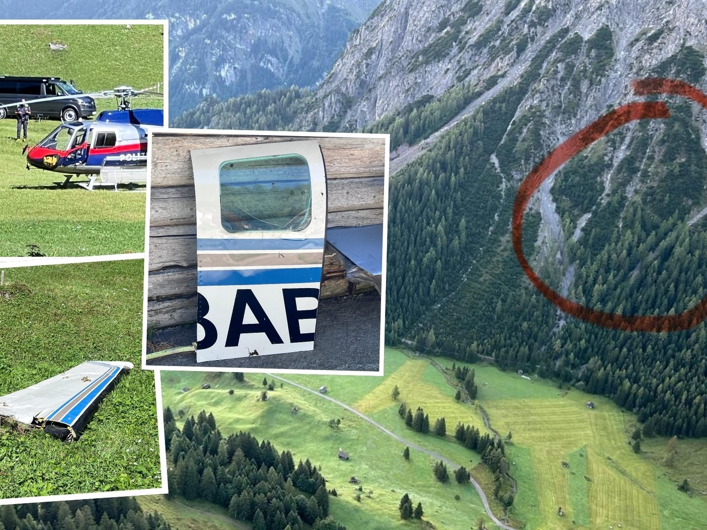 Zwei Tage nach dem Flugzeugabsturz in Brand sind die Einsatzkräfte mit Aufräumarbeiten beschäftigt.