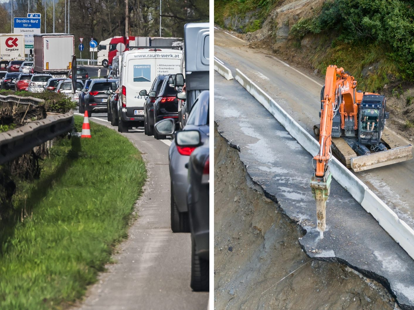 Am Wochenende muss mit erhöhtem Verkehrsaufkommen gerechnet werden. Am Wochenende muss mit erhöhtem Verkehrsaufkommen gerechnet werden.