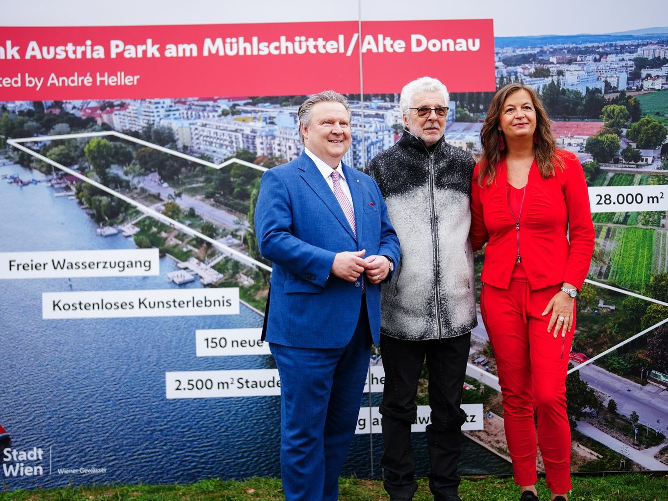 Der neue Park an der Alten Donau in Wien wird "Bank Austria Park" heißen. Der neue Park an der Alten Donau in Wien wird "Bank Austria Park" heißen.