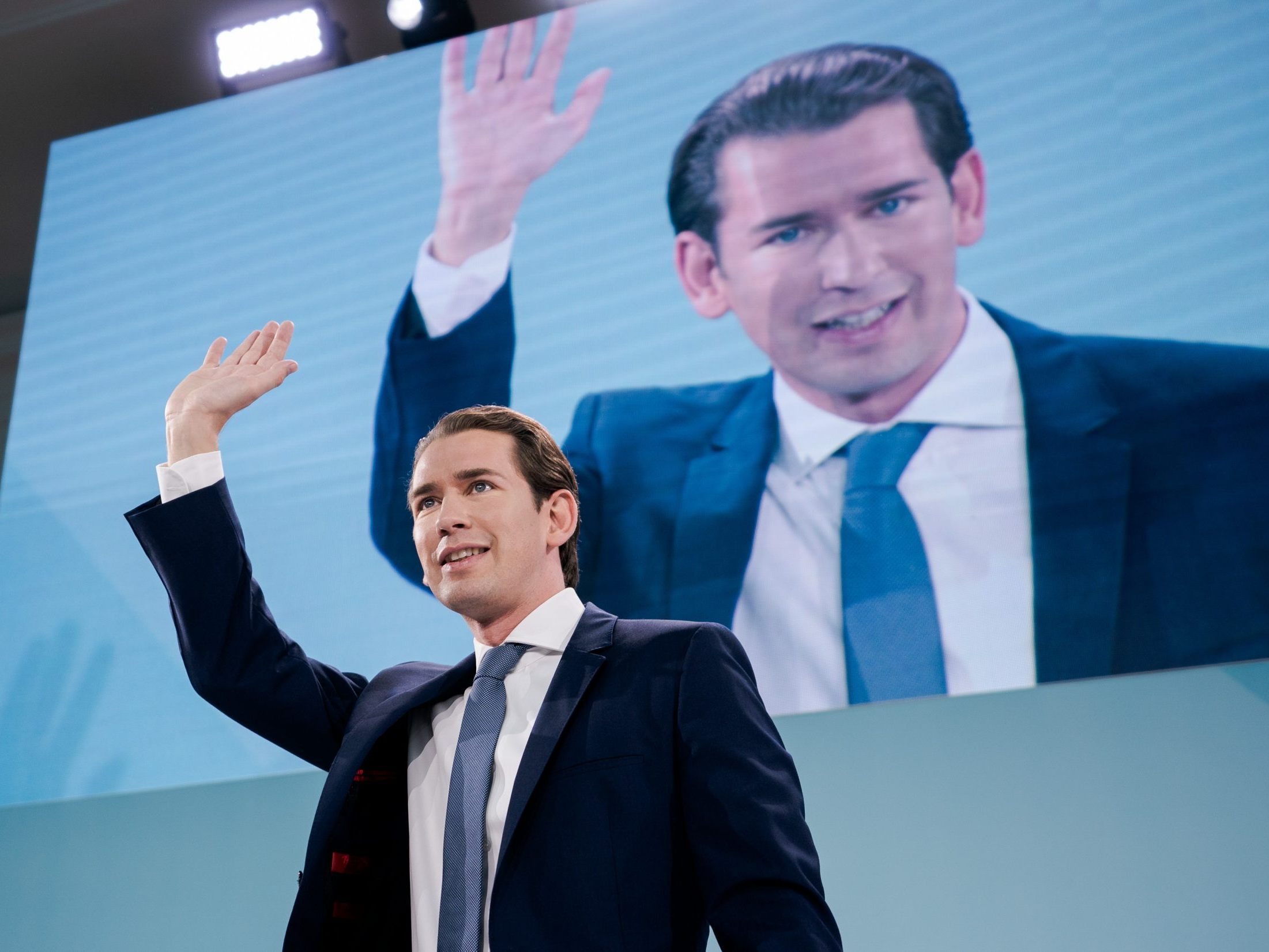 Sebastian Kurz am Tag der Nationalratswahl 2019.