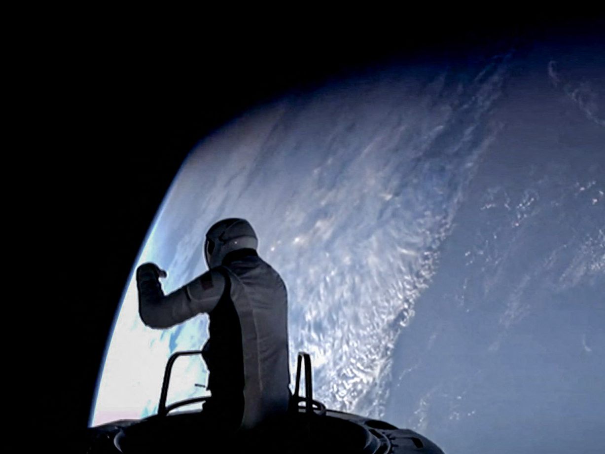 Der Weltraum-Kurzausflug bei "Polaris Dawn" war erfolgreich. Der Weltraum-Kurzausflug bei "Polaris Dawn" war erfolgreich.