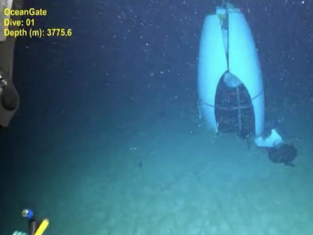 Ein Foto aus dem neu veröffentlichten Video der "Titan" am Meeresgrund.