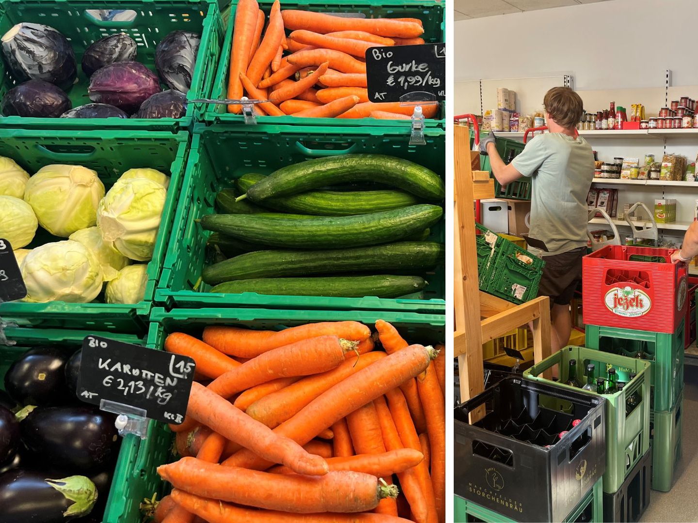 Das Mitmach-Konzept wird vom Minimarkt zum ersten MILA Supermarkt in Wien ausgeweitet. Das Mitmach-Konzept wird vom Minimarkt zum ersten MILA Supermarkt in Wien ausgeweitet.