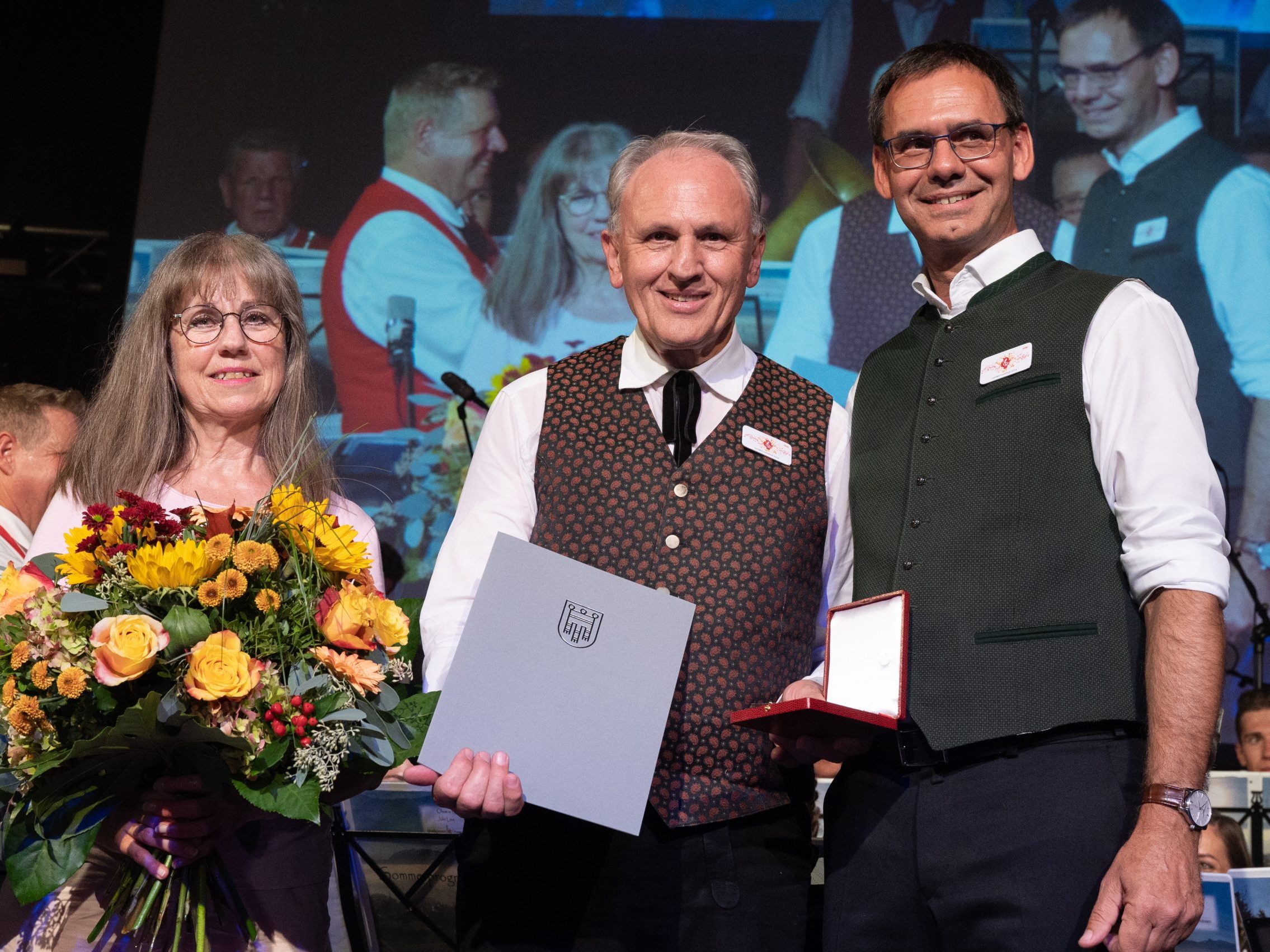 Wolfram Baldauf erhielt das Goldene Ehrenzeichen des Landes Vorarlberg