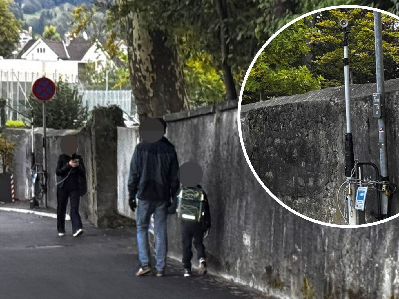 Warum wurde bei der Riedenburg eine Kamera aufgestellt?
