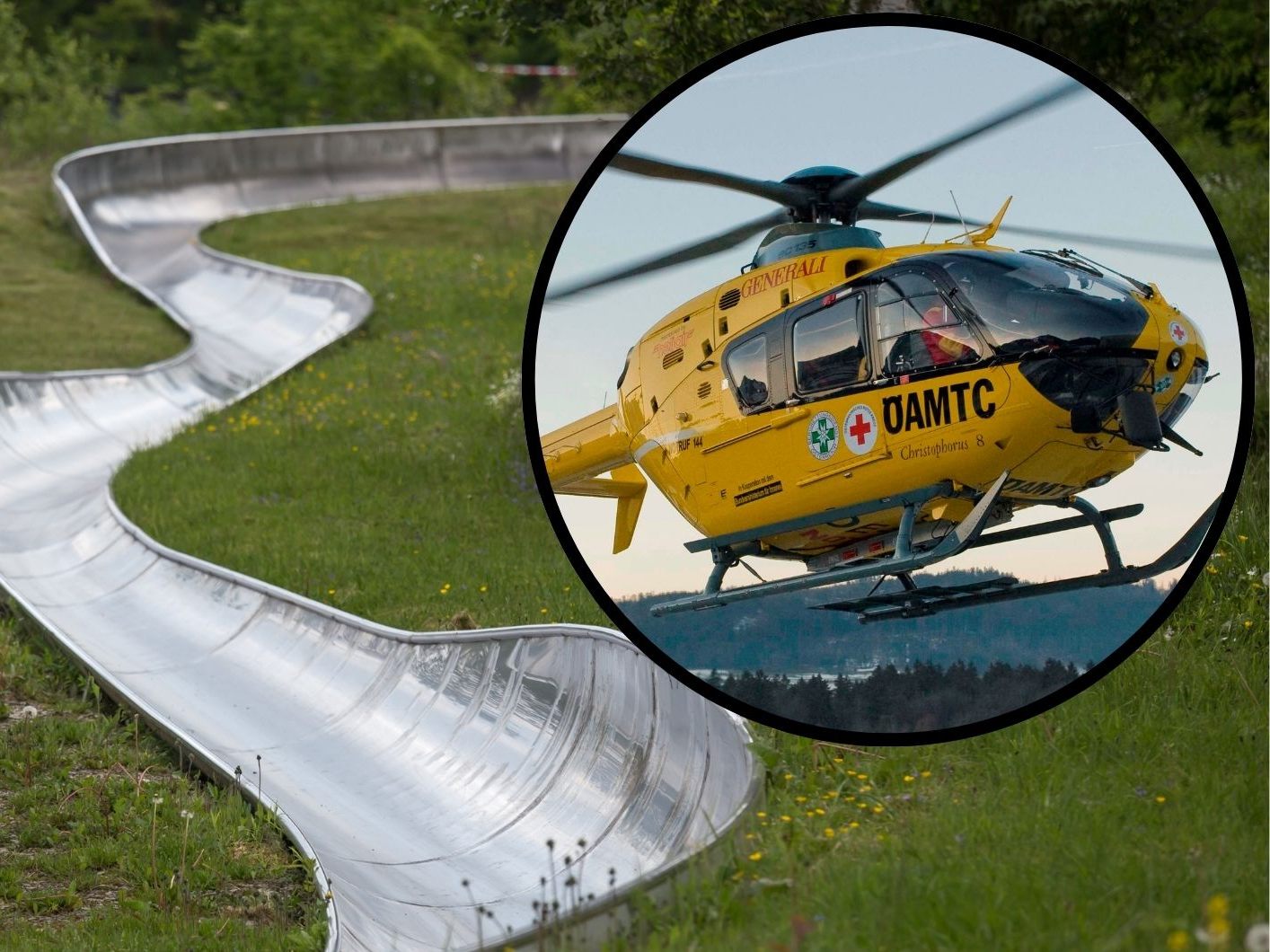 Drei Personen wurden bei einem Unfall auf der Sommerrodelbahn in Gapfohl verletzt.