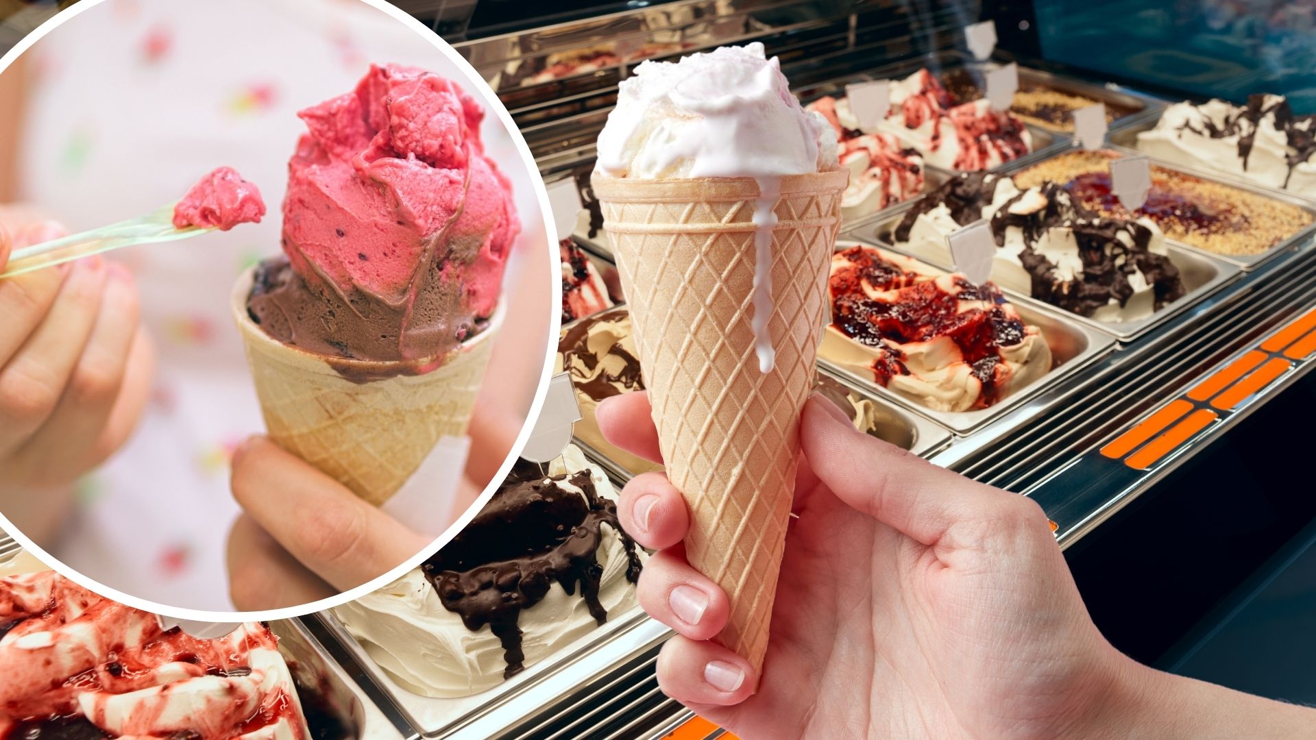 Eiscreme-Liebhaber kommen bei der Bäckerei Hosp voll auf ihre Kosten. Eiscreme-Liebhaber kommen bei der Bäckerei Hosp voll auf ihre Kosten.