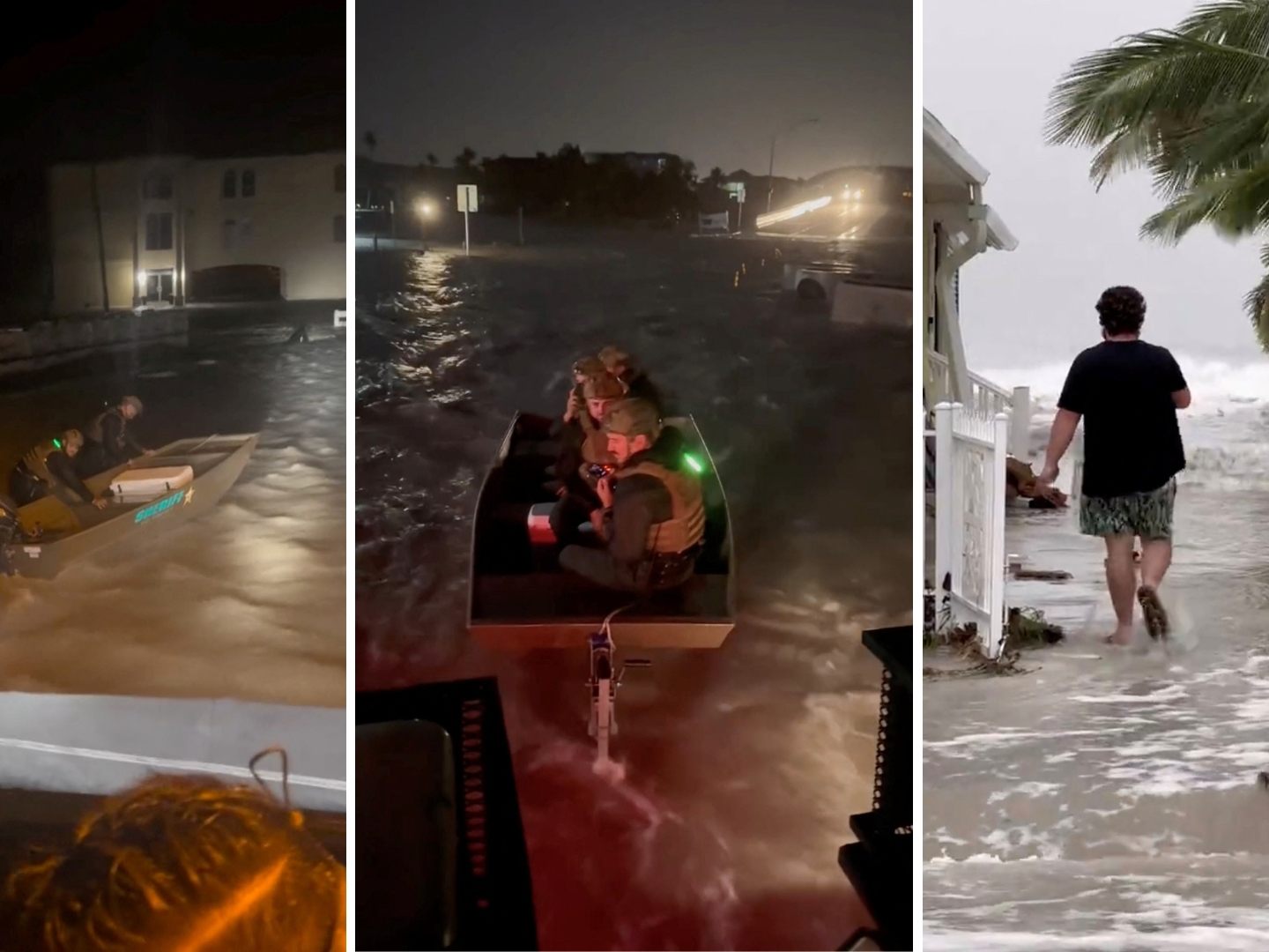 Die ersten Ausläufer von Hurrikan "Helene" haben Florida erreicht. Die ersten Ausläufer von Hurrikan "Helene" haben Florida erreicht.
