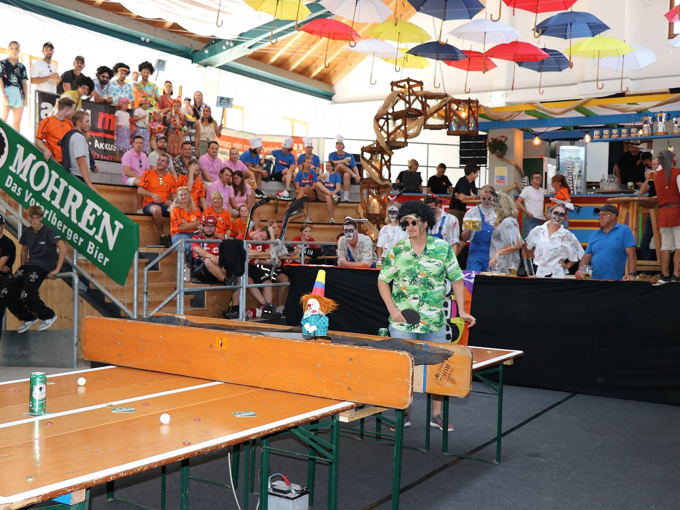 Am kommenden Samstag verwandelt sich die Dornbirner Viehhalle in ein sportliches Mekka für das spaßige Ping Pong Turnier der Fasnatzunft Oberschorbach.