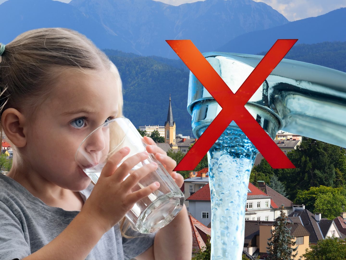 Klagenfurter Trinkwasser freigegeben.