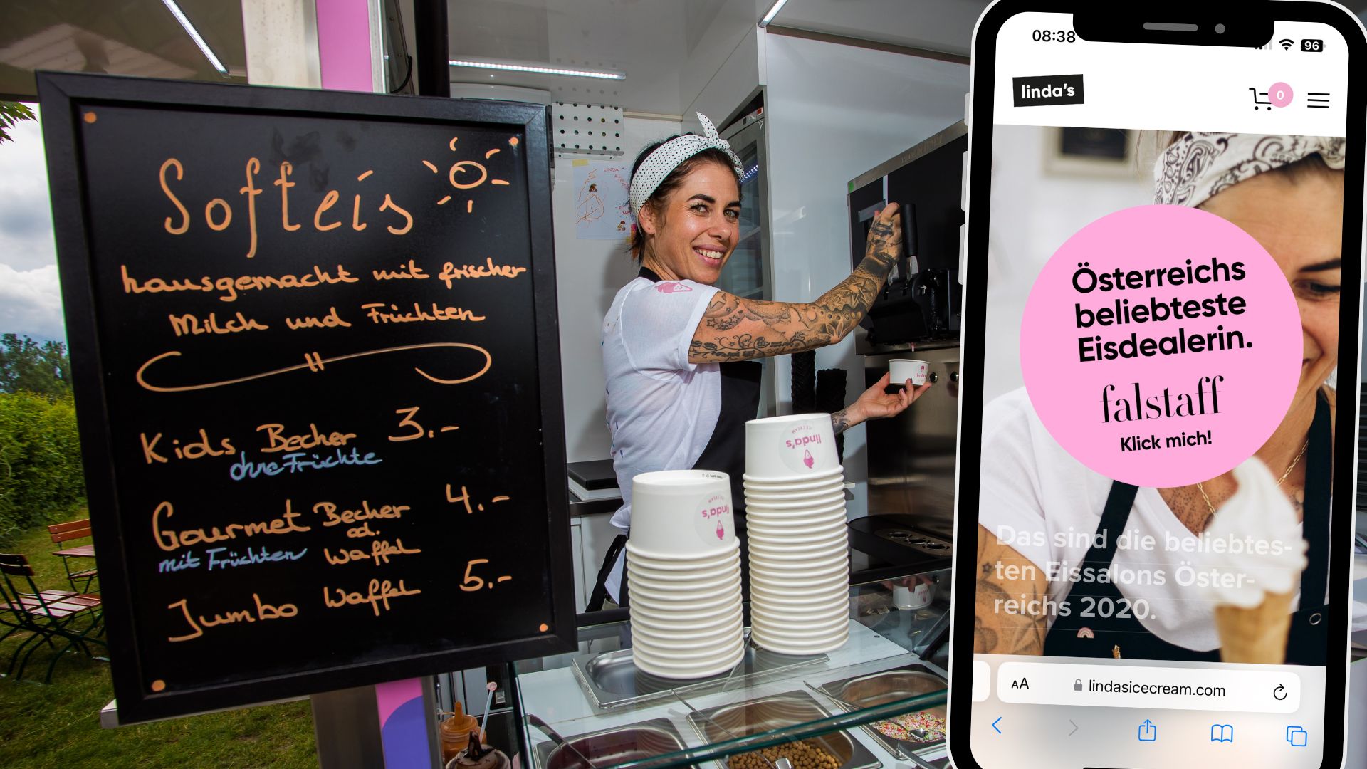 Neben den beliebten Eisdesserts sorgen die Lindomaten, rund um die Uhr verfügbare Eisautomaten, für Abwechslung. Neben den beliebten Eisdesserts sorgen die Lindomaten, rund um die Uhr verfügbare Eisautomaten, für Abwechslung.