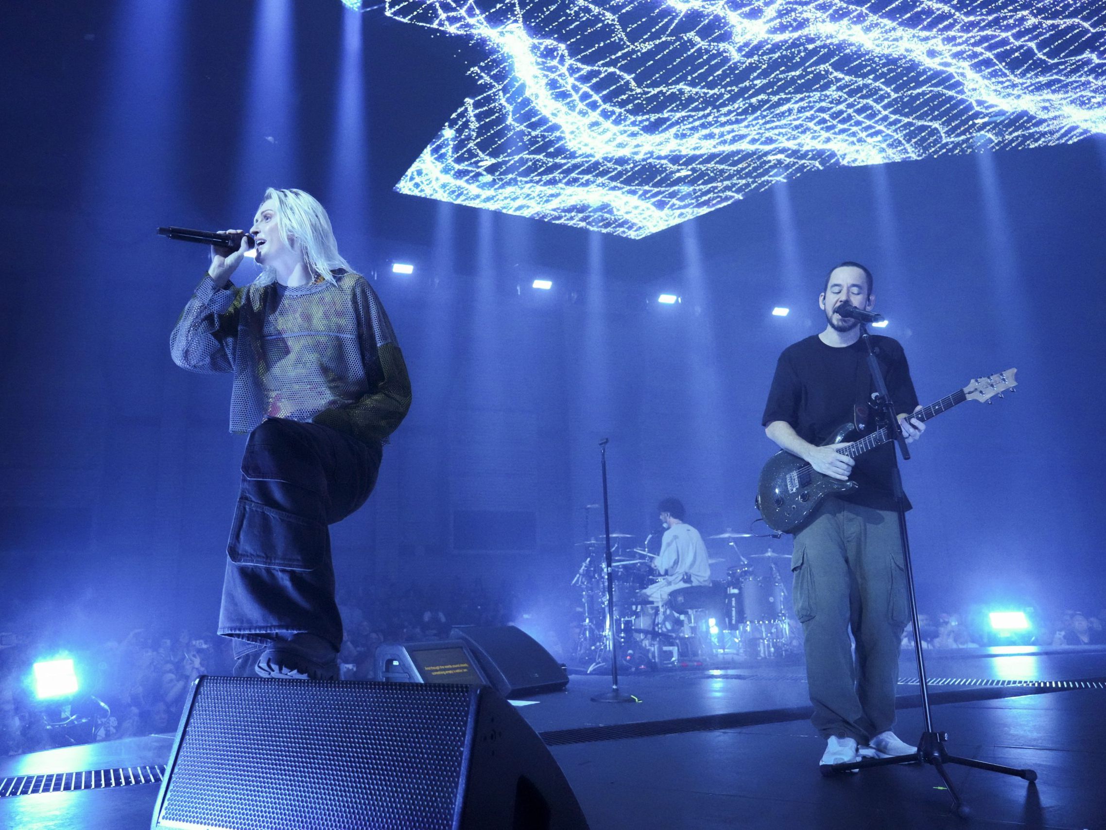 Linkin Park spielte mit neuer Besetzung ein Konzert in Los Angeles.