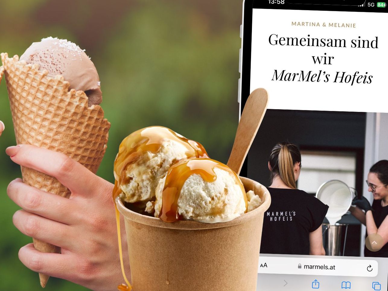 MarMel's Hofeis ist bekannt für seine hochwertigen Eiskreationen, die in Vorarlberg mit natürlichen, regionalen Zutaten hergestellt werden. MarMel's Hofeis ist bekannt für seine hochwertigen Eiskreationen, die in Vorarlberg mit natürlichen, regionalen Zutaten hergestellt werden.