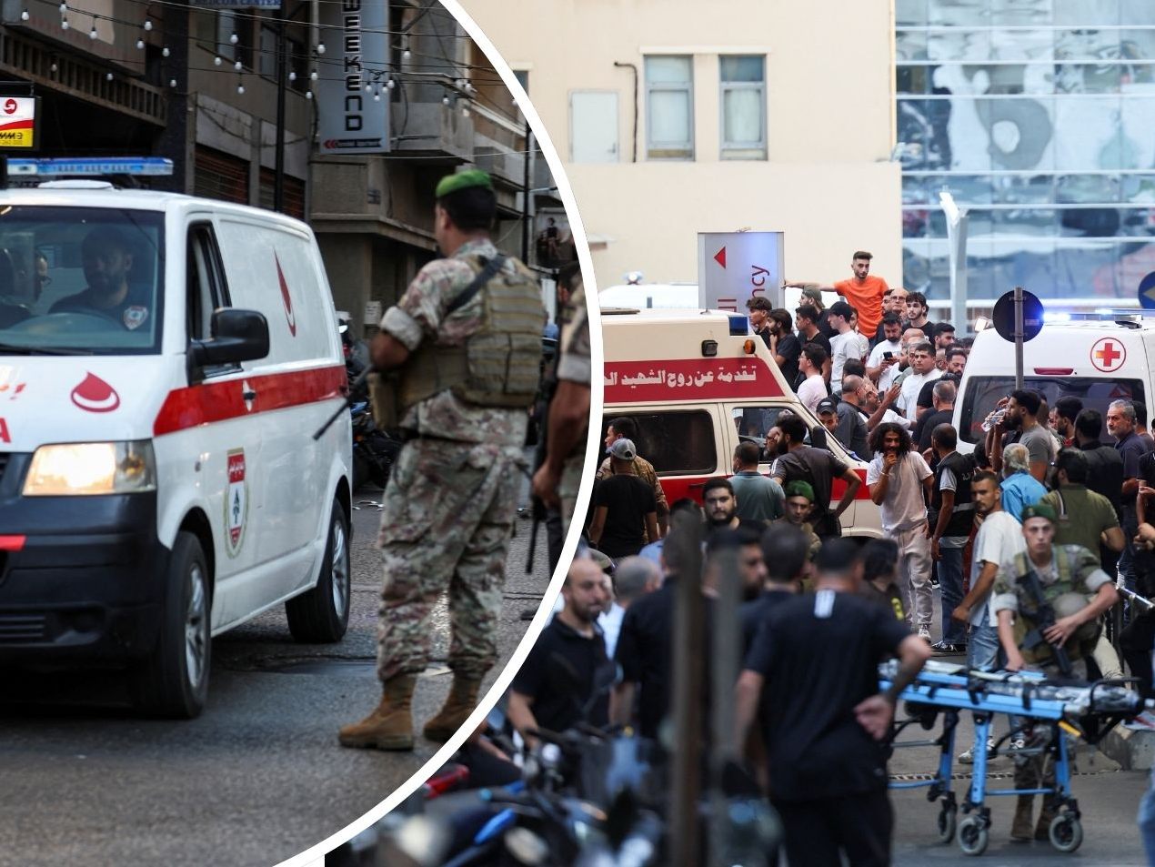 Ausnahmezustand im Libanon nach Pager-Explosionen. Ausnahmezustand im Libanon nach Pager-Explosionen.