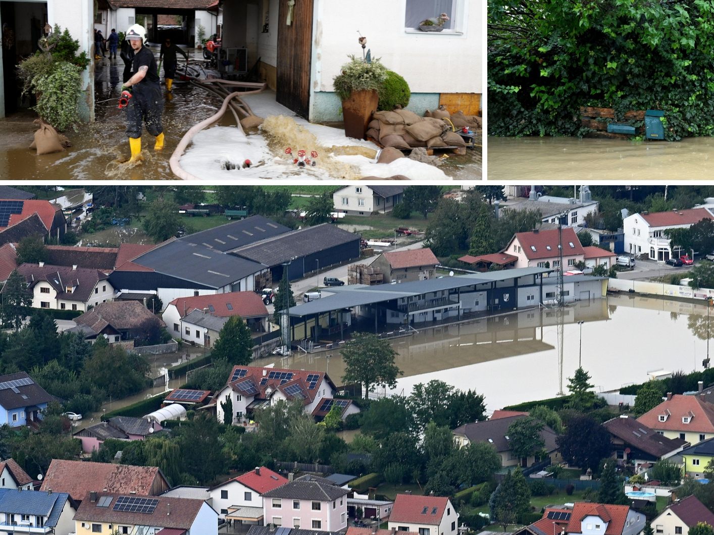 Rust im Tullnerfeld wurde besonders hart vom Hochwasser getroffen. Rust im Tullnerfeld wurde besonders hart vom Hochwasser getroffen.