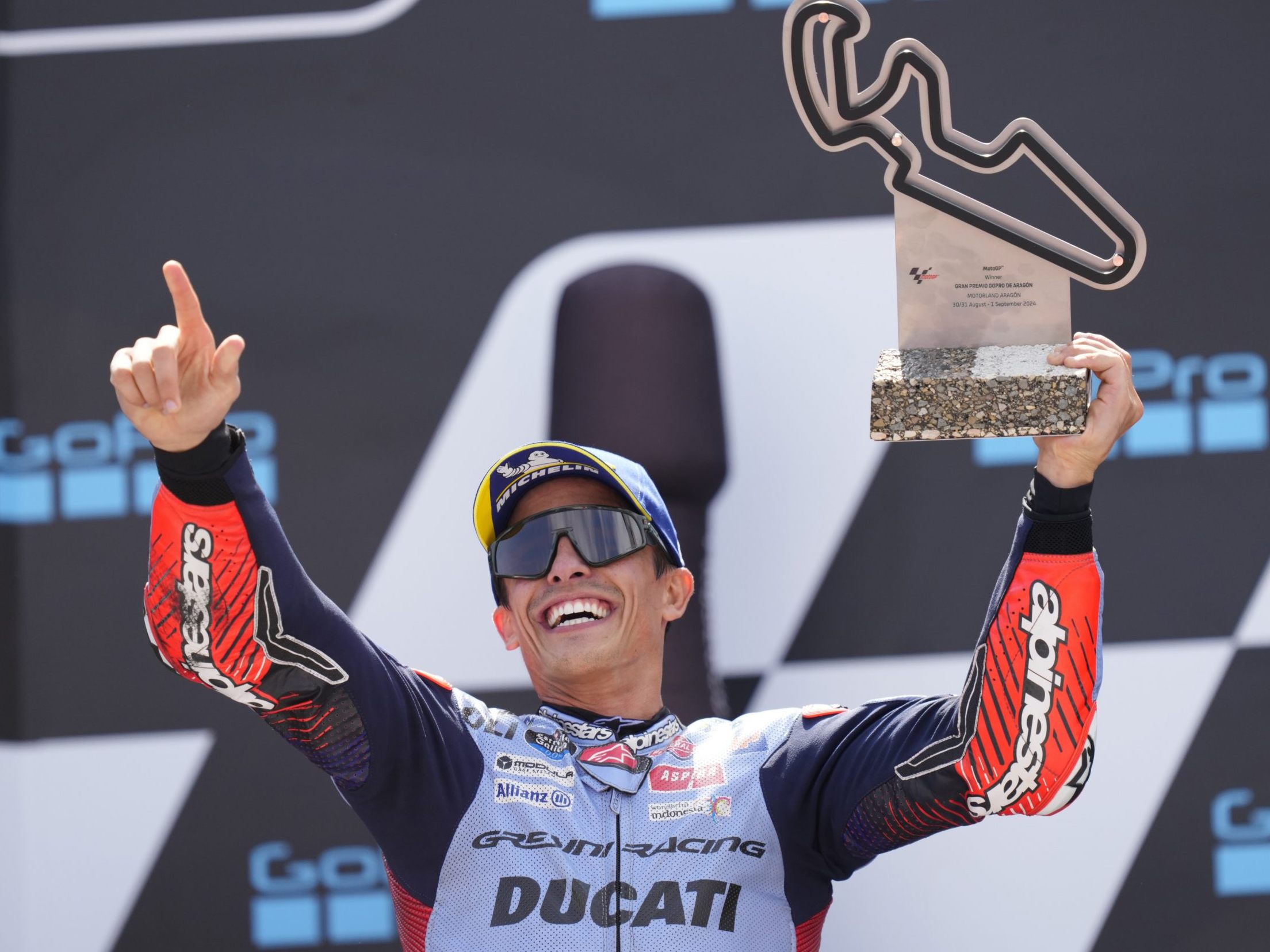 Für Marquez war es der 60. Sieg in der MotoGP. Für Marquez war es der 60. Sieg in der MotoGP.