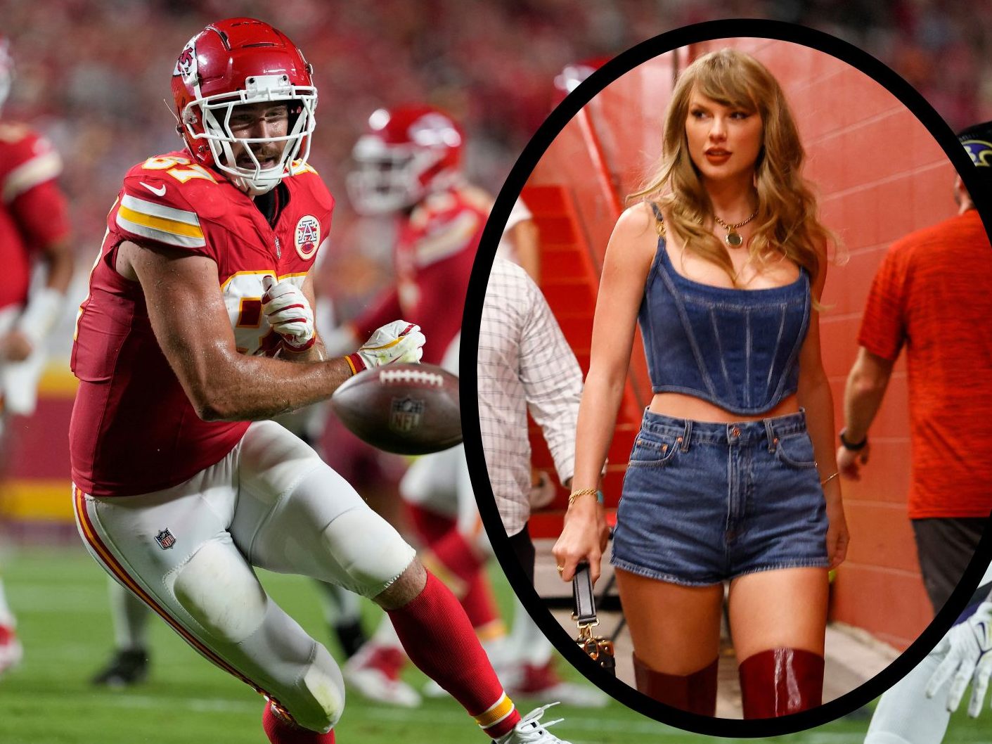 Taylor Swift war auch beim ersten Spiel von Freund Travis Kelce im Stadion.