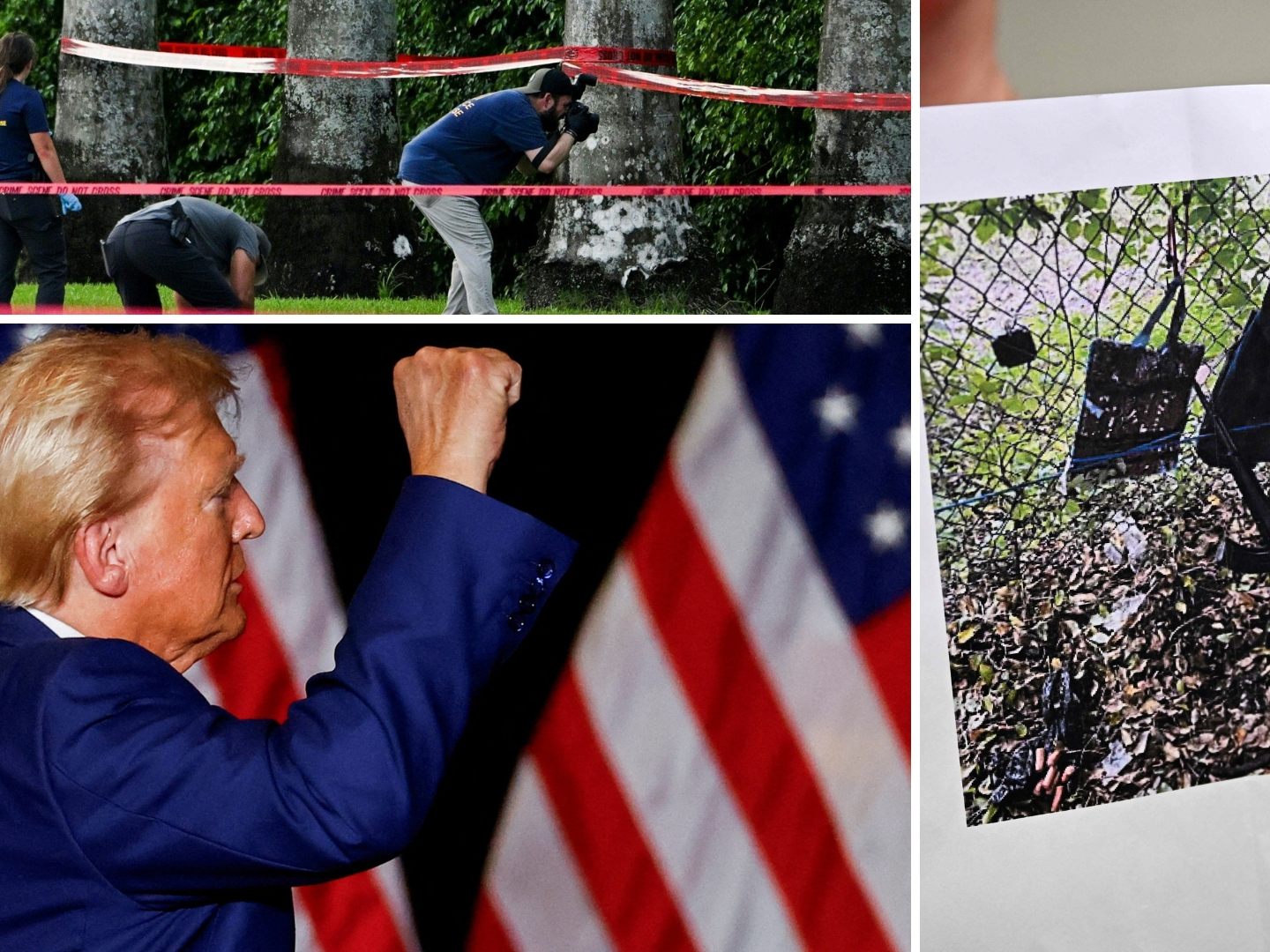 Nach einem scheinbaren Attentatsversuch auf Donald Trump wurde ein Verdächtiger festgenommen. Nach einem scheinbaren Attentatsversuch auf Donald Trump wurde ein Verdächtiger festgenommen.