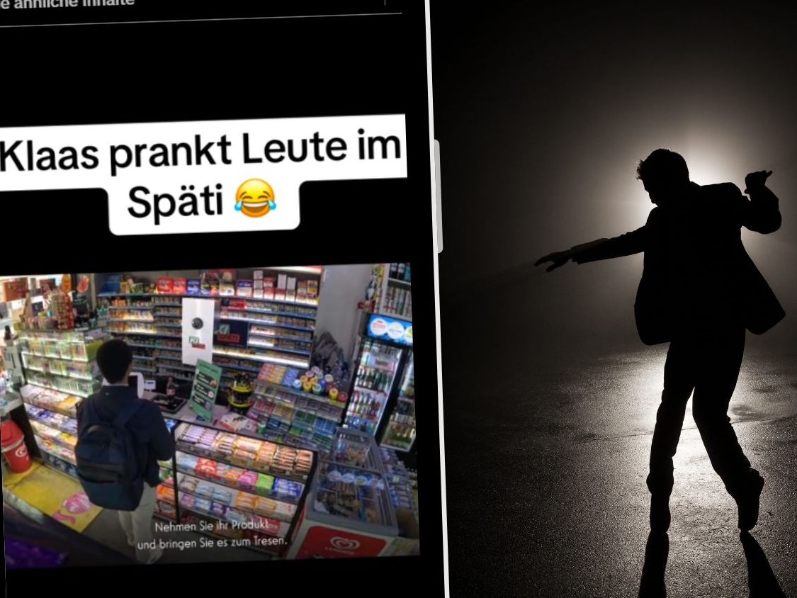 Ein Mann musste tanzen, um seinen Einkauf gratis zu bekommen.
