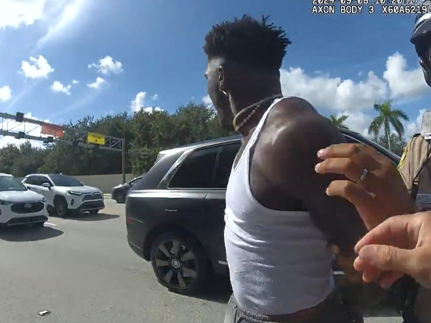 Festnahme von Tyreek Hill. Festnahme von Tyreek Hill.
