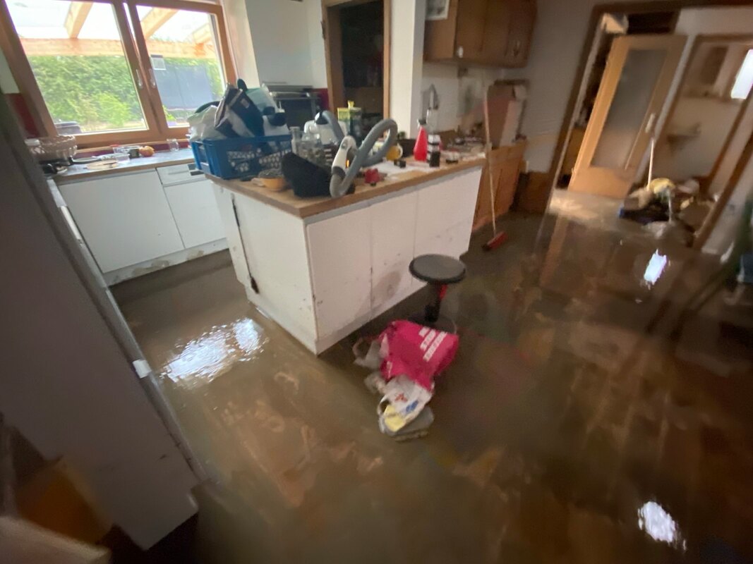 Das Wasser ist überall.