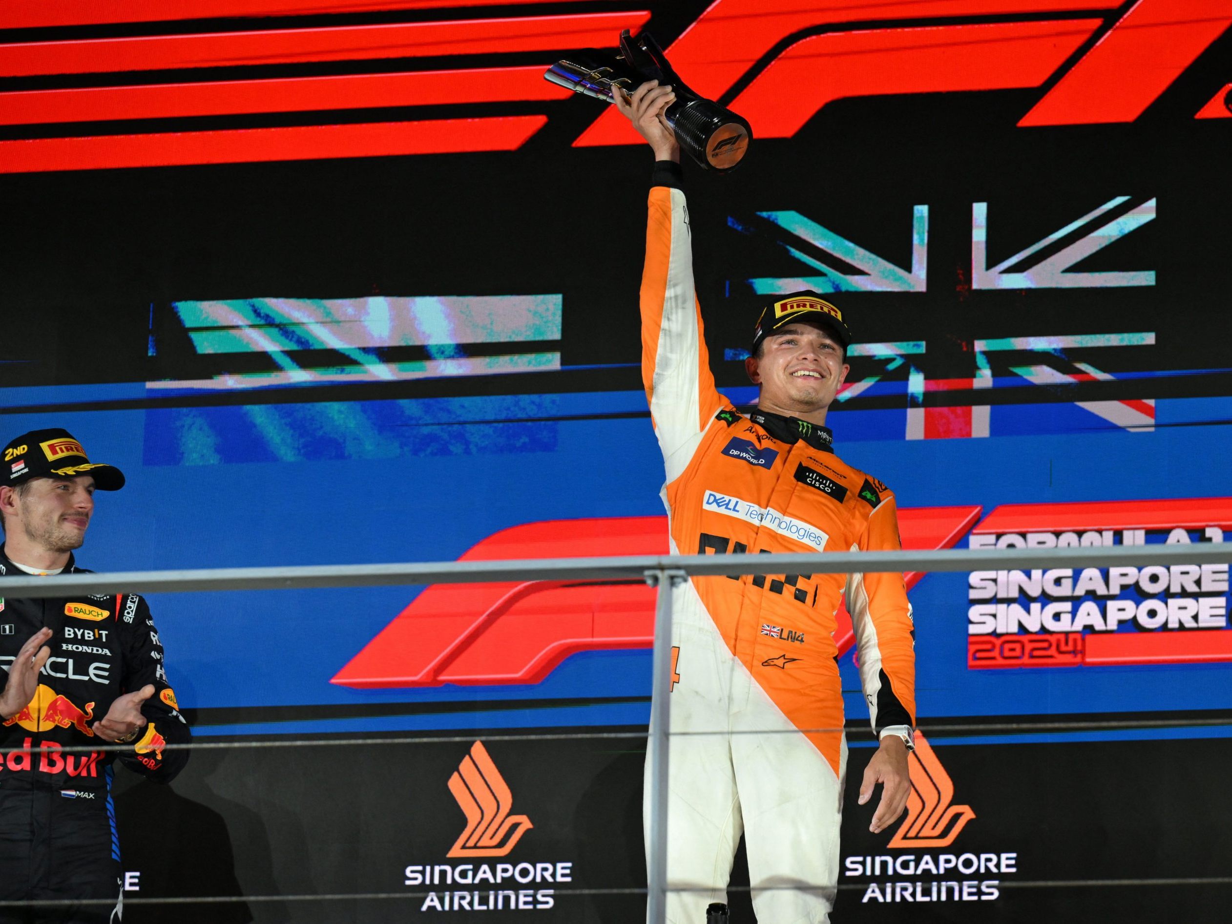 Lando Norris auf der Pole Position