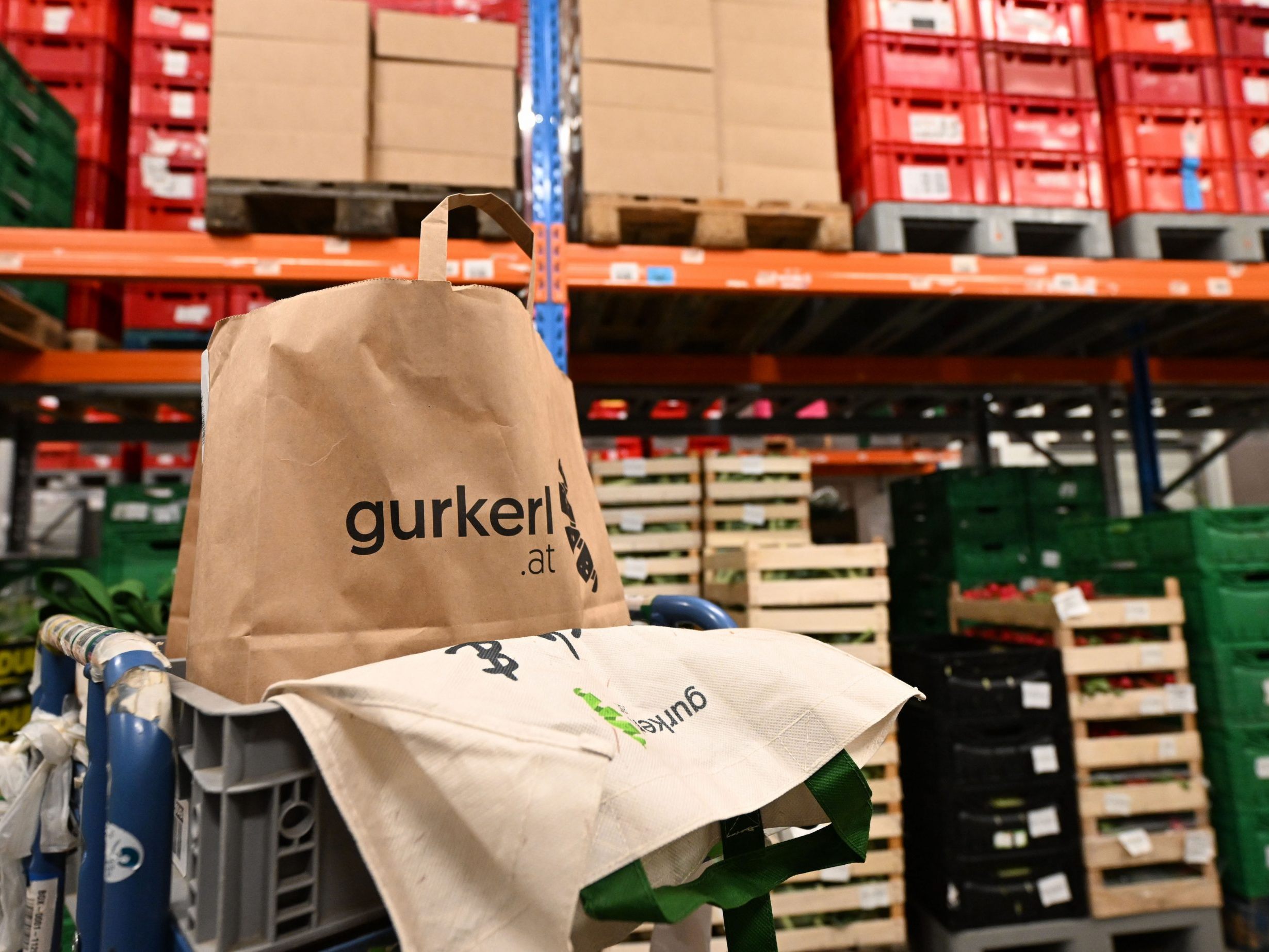 Der Lebensmittellieferdienst "Gurkerl" will wieder voll durchstarten.