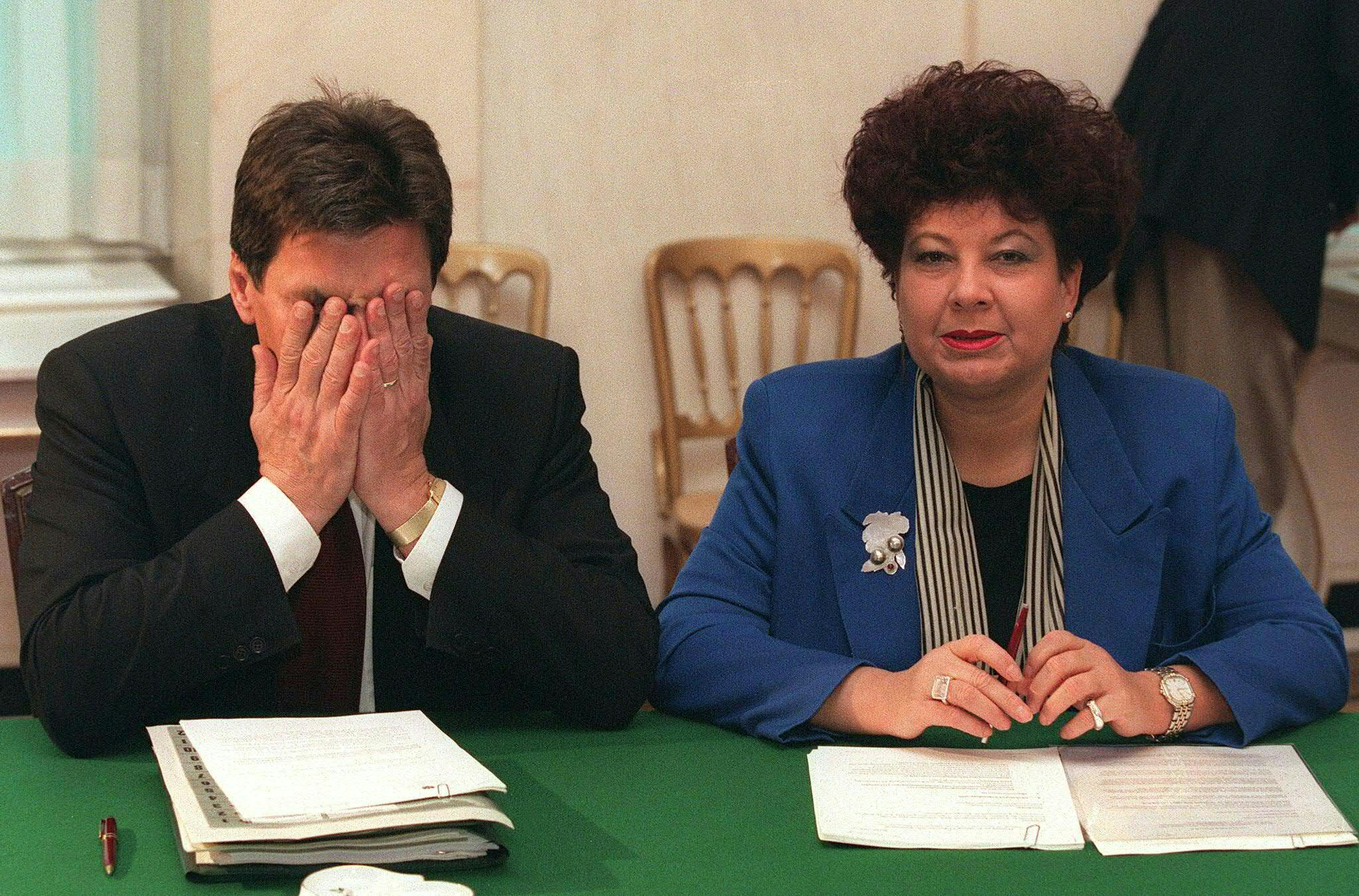 Der ehem. Bundeskanzler Viktor Klima und die ehem. Ministerin Helga Konrad Der ehem. Bundeskanzler Viktor Klima und die ehem. Ministerin Helga Konrad