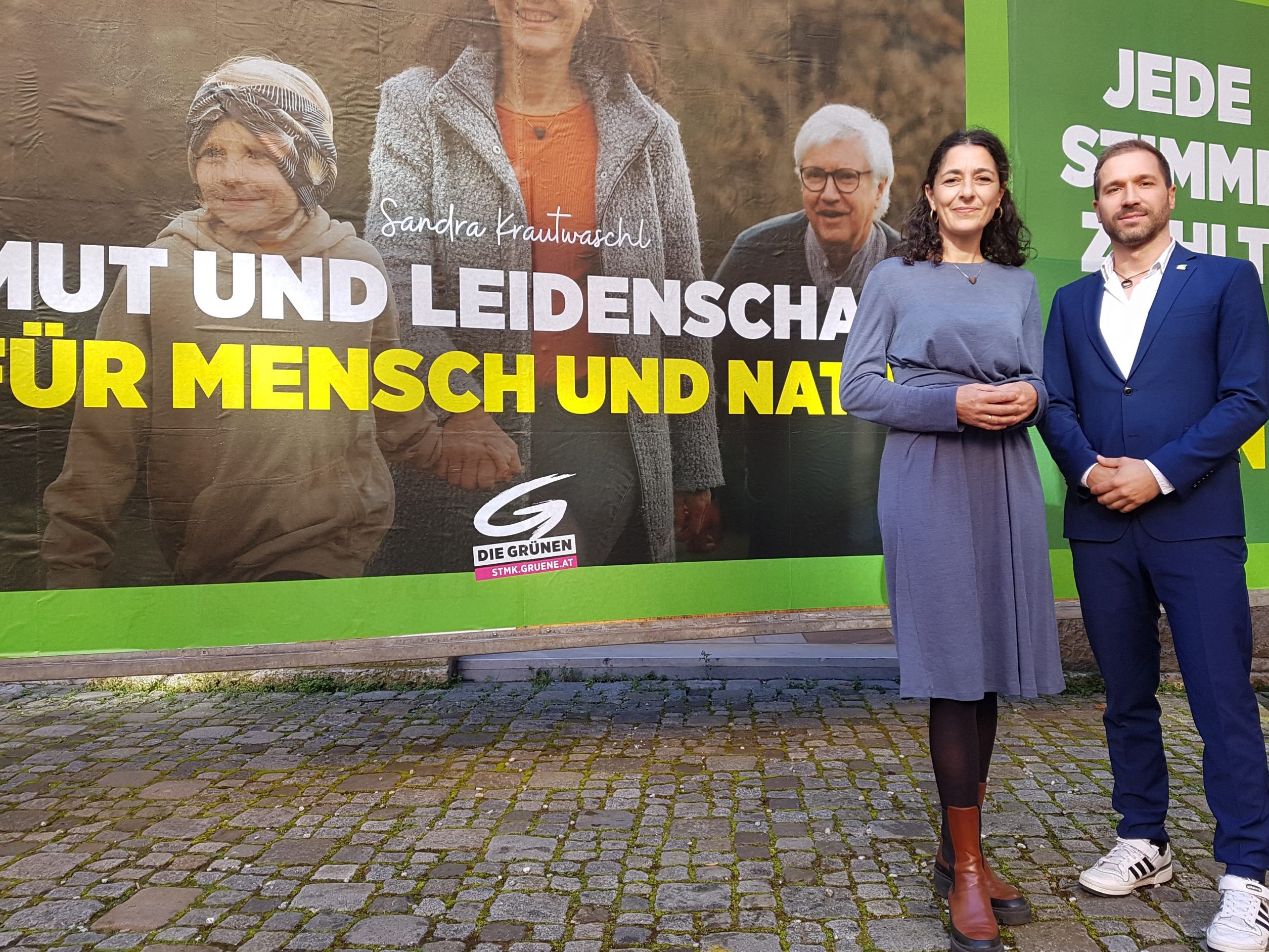 Die Steiermark-Wahl rückt auch für die Grünen näher. Inzwischen wurde auch eine zweite Plakatwelle vorgestellt.