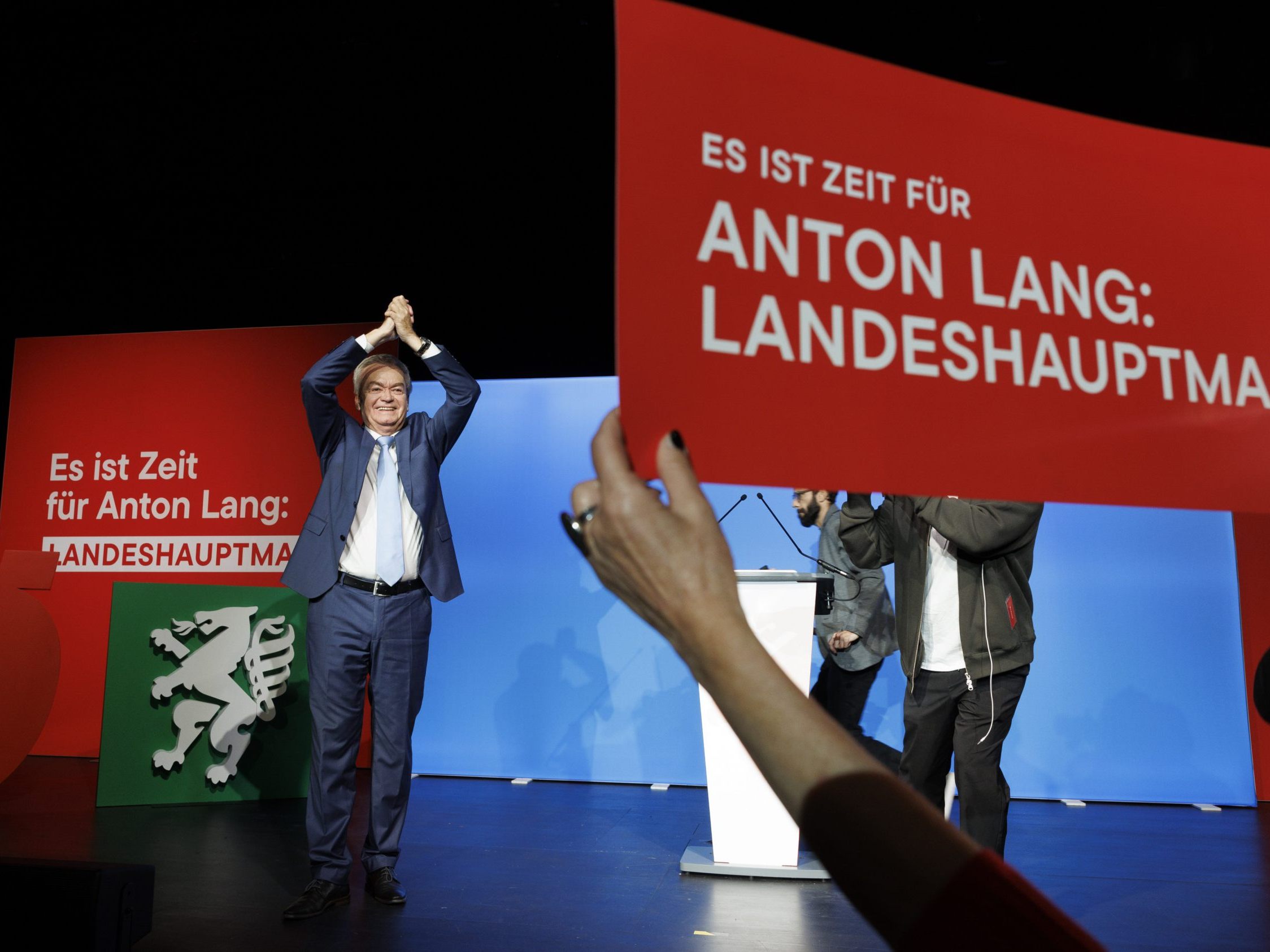 Lang wurde mit 96,09 Prozent als SPÖ-Spitzenkandidat bestätigt.