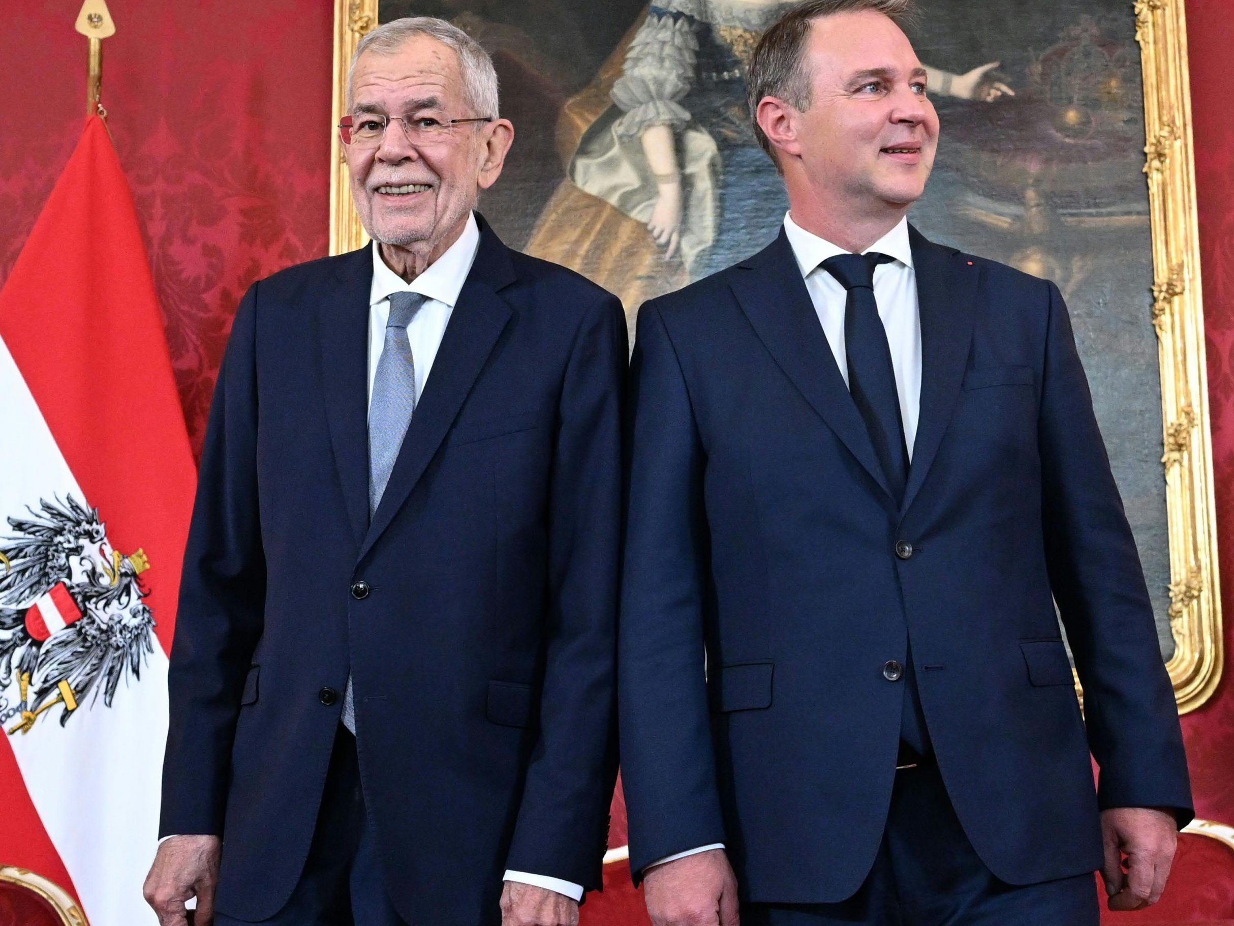 Bundespräsident Van der Bellen und SPÖ-Bundesparteivorsitzender Babler Bundespräsident Van der Bellen und SPÖ-Bundesparteivorsitzender Babler