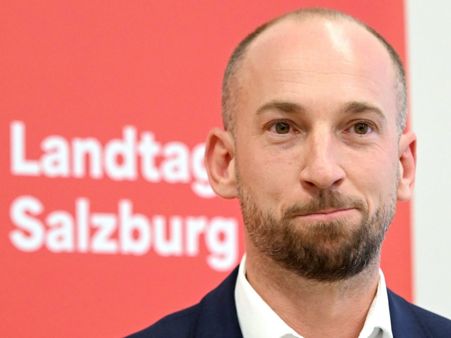 Der Salzburger SPÖ-Chef David Egger-Kranzinger bei einer PK am Montag. Der Salzburger SPÖ-Chef David Egger-Kranzinger bei einer PK am Montag.