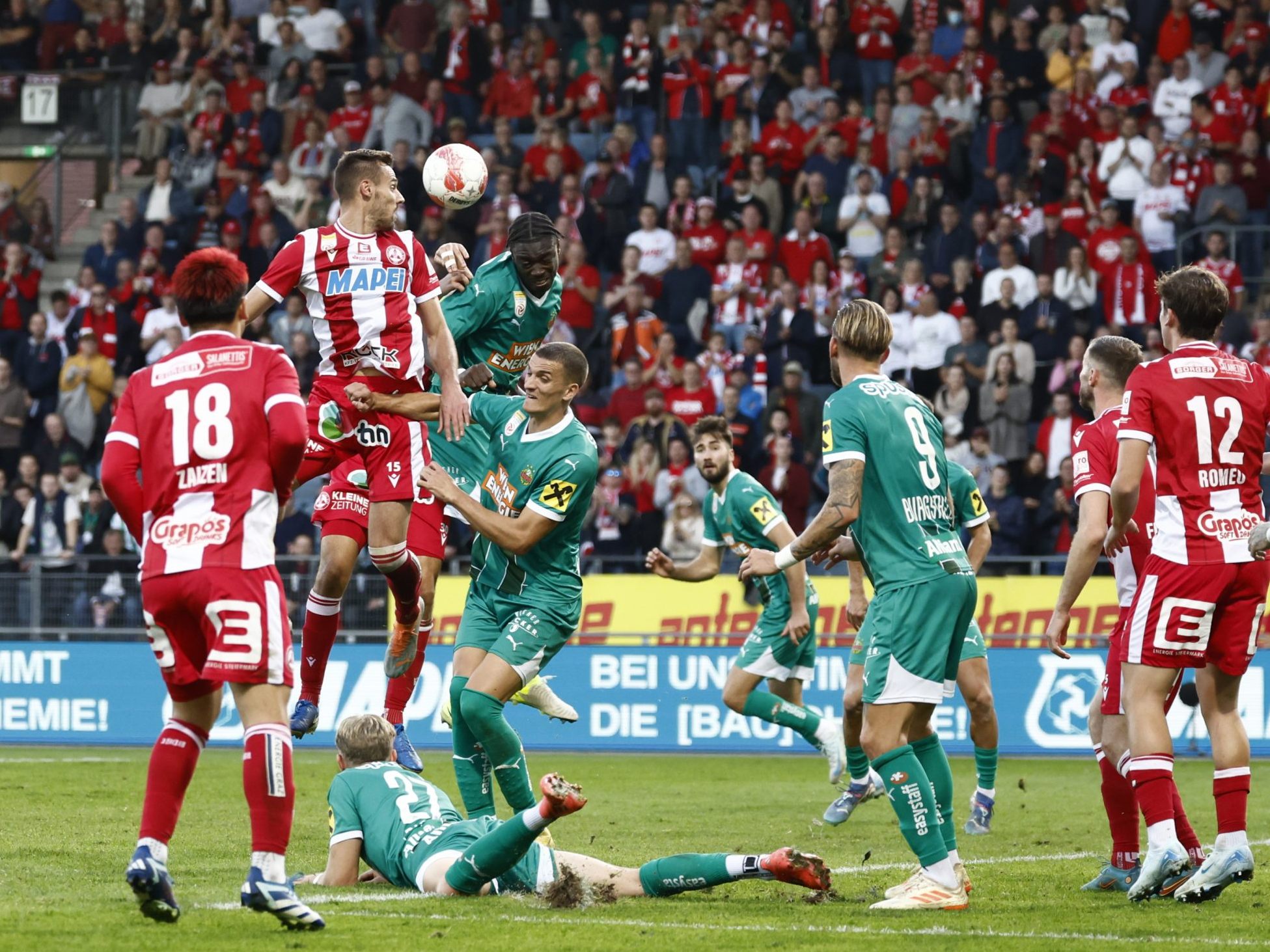Rapid Wien und der GAK trennten sich 1:1. Rapid Wien und der GAK trennten sich 1:1.