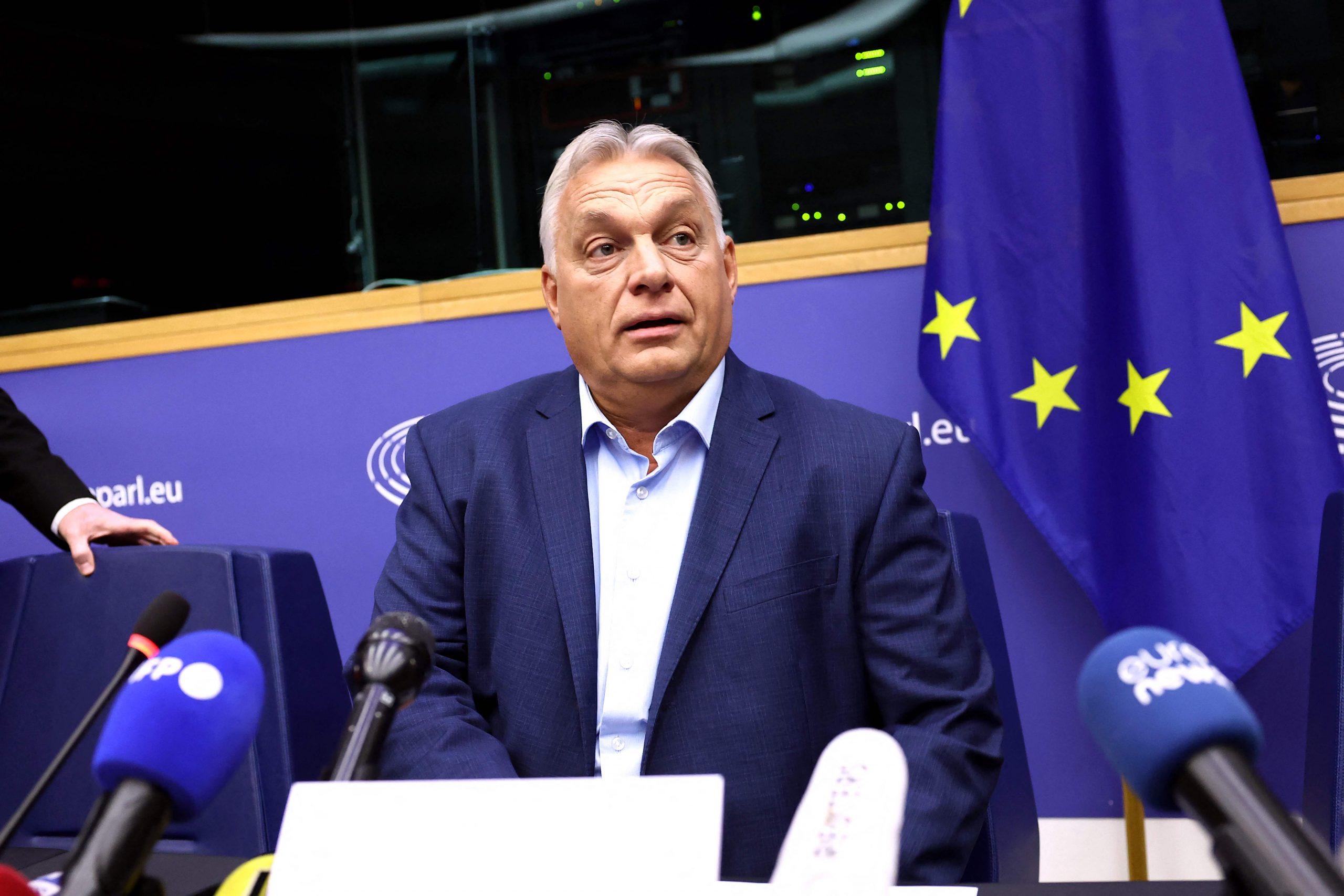 FRANCE-EU-PARLIAMENT-HUNGARY-DIPLOMACY FRANCE-EU-PARLIAMENT-HUNGARY-DIPLOMACY