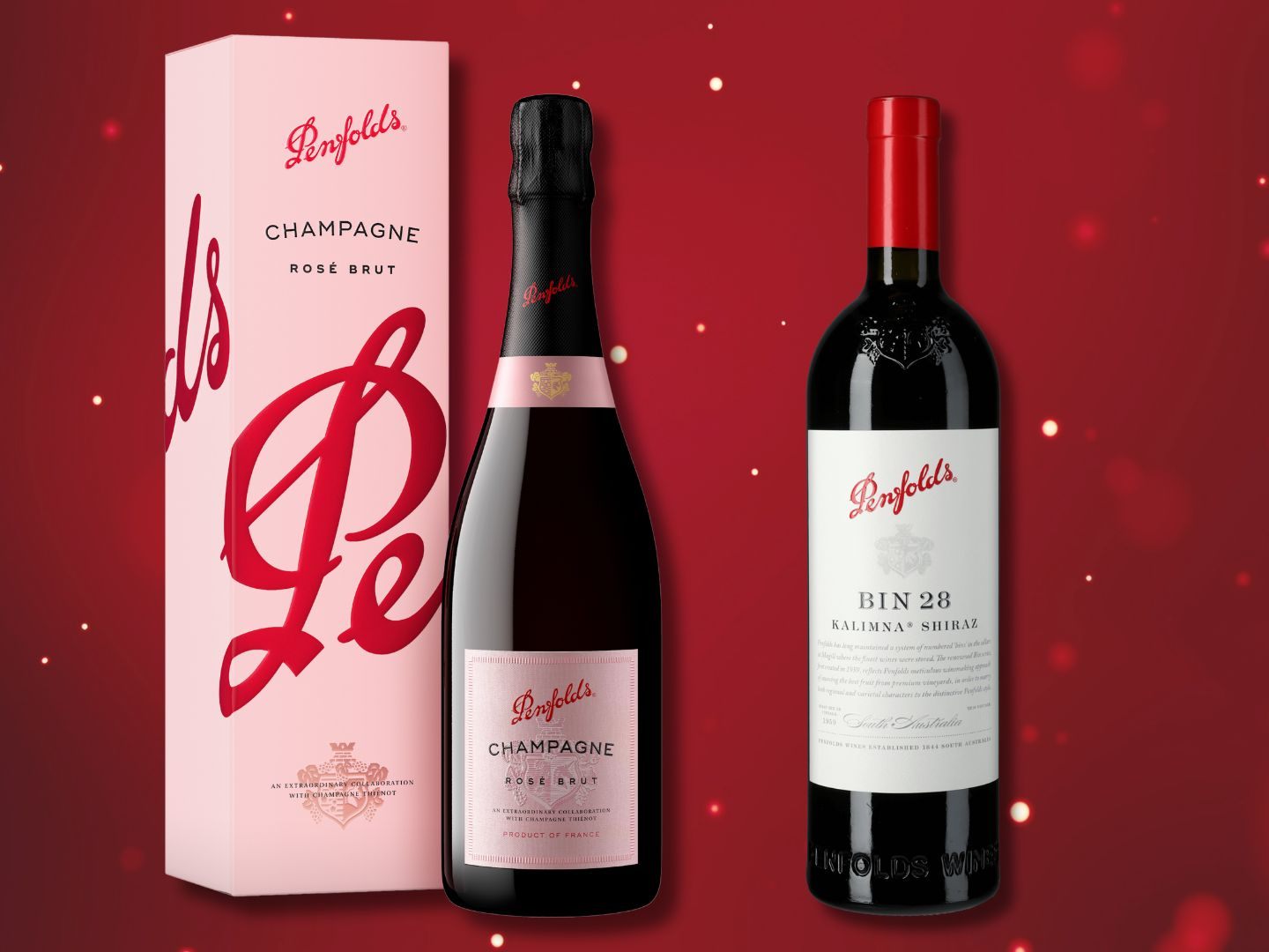 Die edlen Weine und Champagner von Penfolds sind der perfekte Genuss zu den Festtagen.
