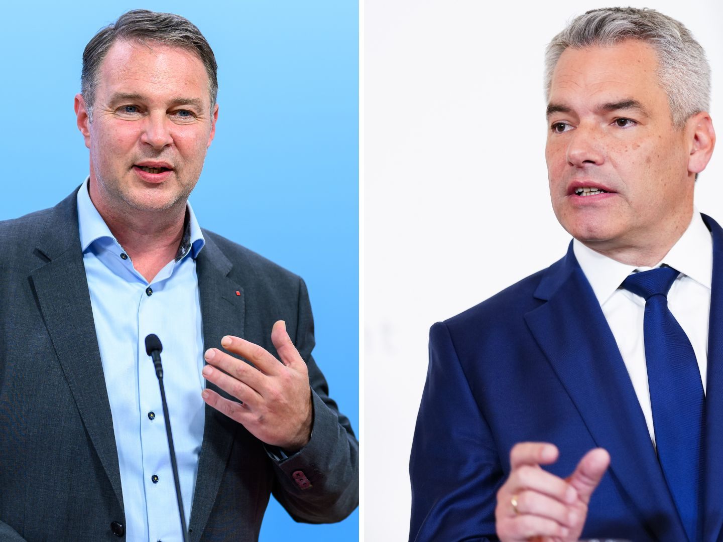Babler und Nehammer kamen am Dienstag zusammen.
