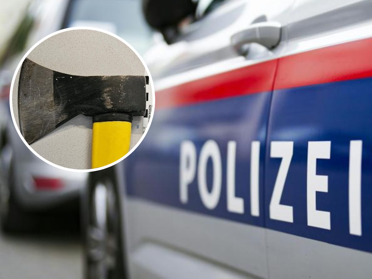 Mit einem Beil bedrohte ein alkoholisierter Mann in Wien einen Autofahrer. Mit einem Beil bedrohte ein alkoholisierter Mann in Wien einen Autofahrer.
