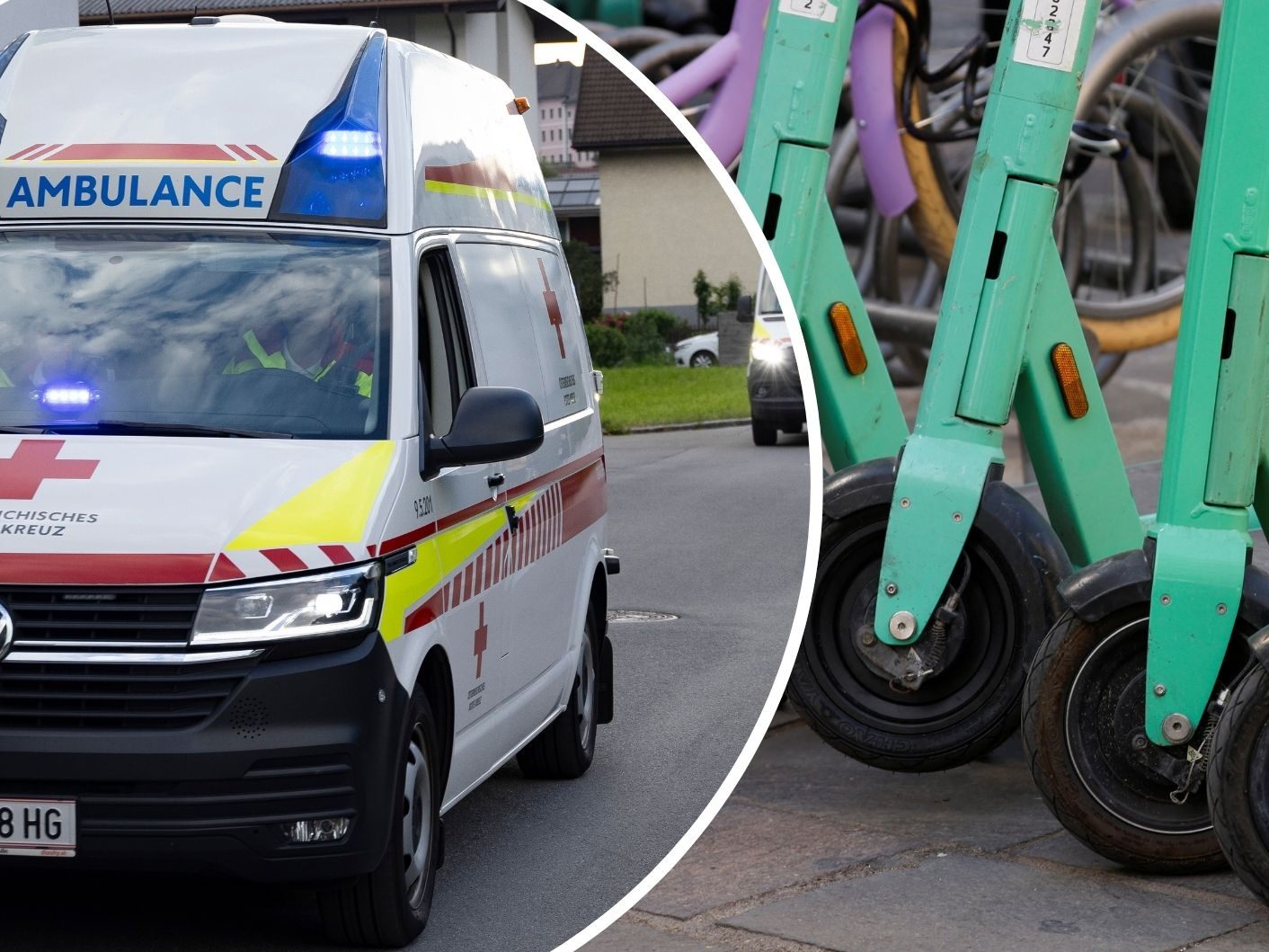 E-Scooter Unfälle auf Rekordhoch. (Symbolbild)