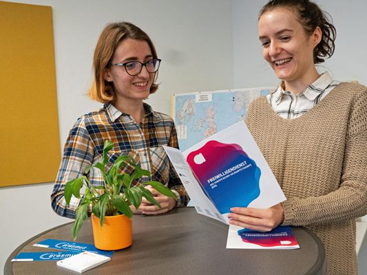Beim Infoabend erfahren die Teilnehmenden alles Wichtige zum ESK-Freiwilligendienst.
