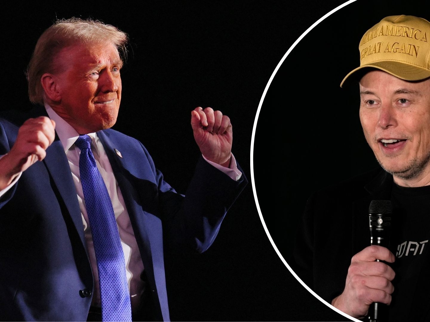 Musk macht für Trump-Unterstützer die Scheine locker.