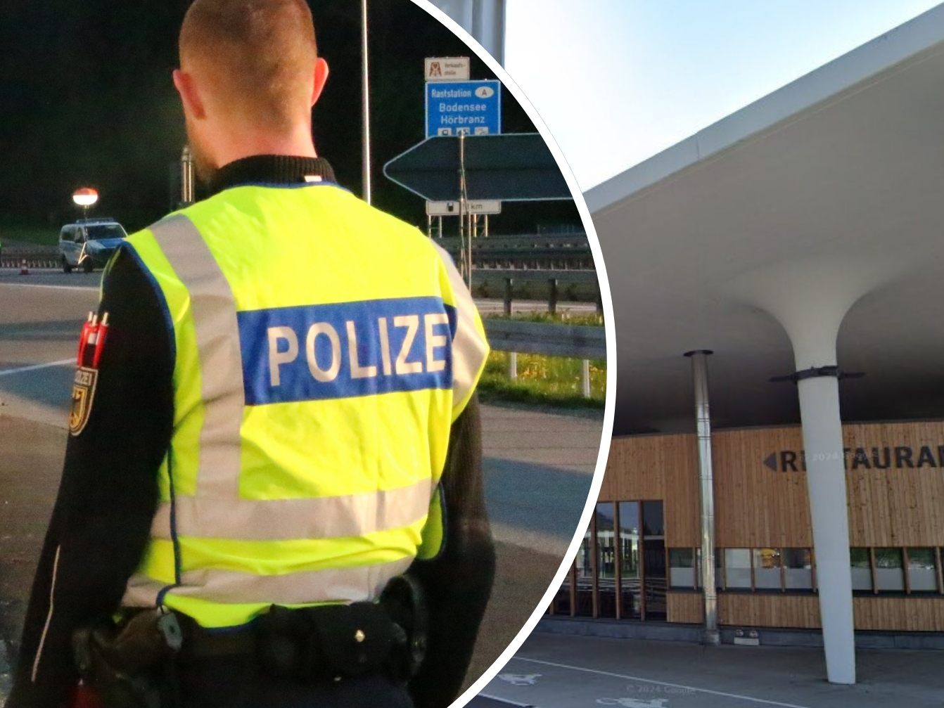 Der Mordverdächtige wurde an der Grenze in Hörbranz von den deutschen Beamten buchstäblich aus dem Verkehr gezogen.