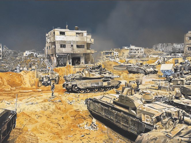 Gaza 2024 | Öl auf Leinwand | 70 x 90 cm Reproduktion: Günter König