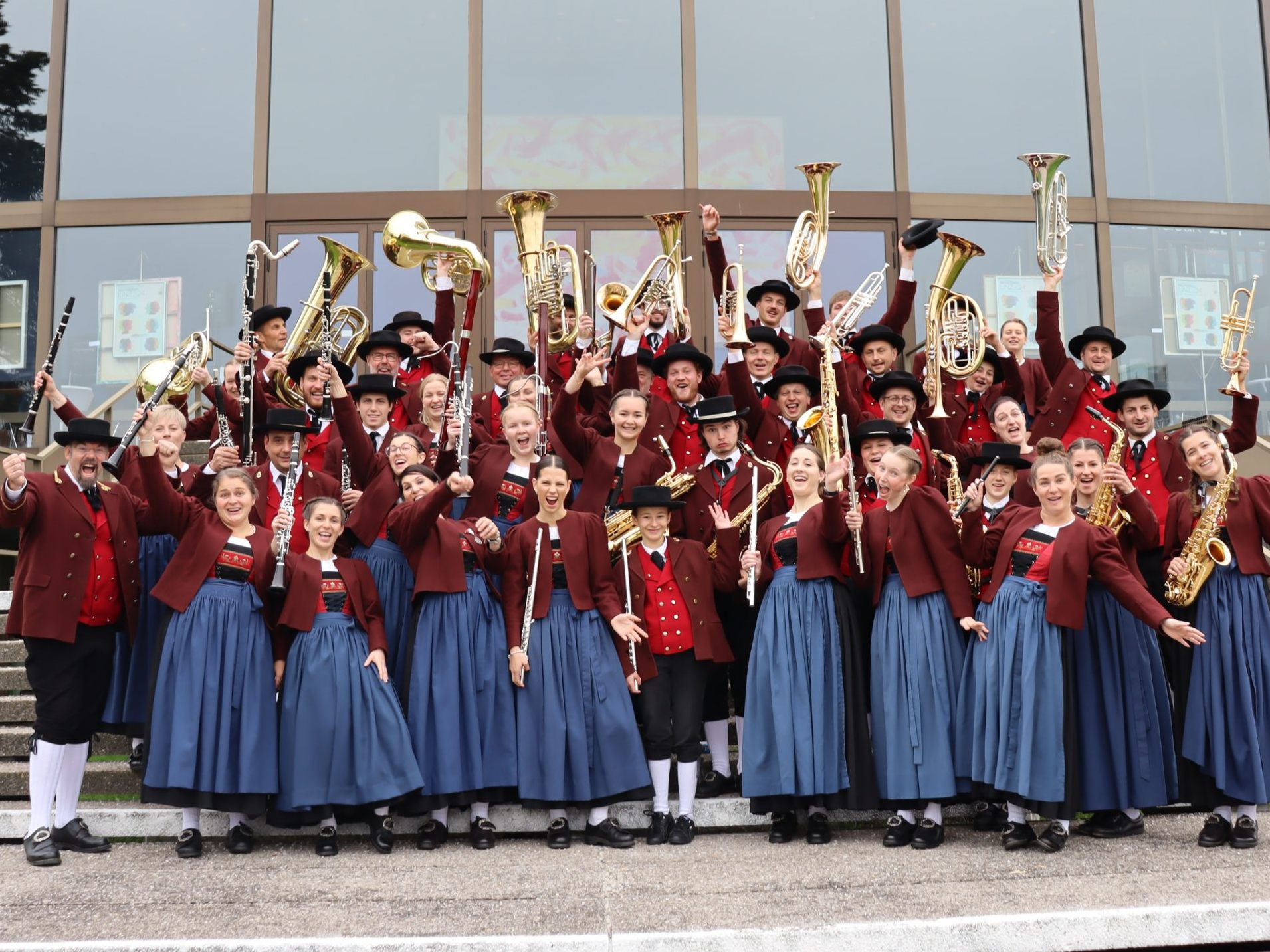 Gelöste Stimmung nach dem Auftritt in Linz Gelöste Stimmung nach dem Auftritt in Linz