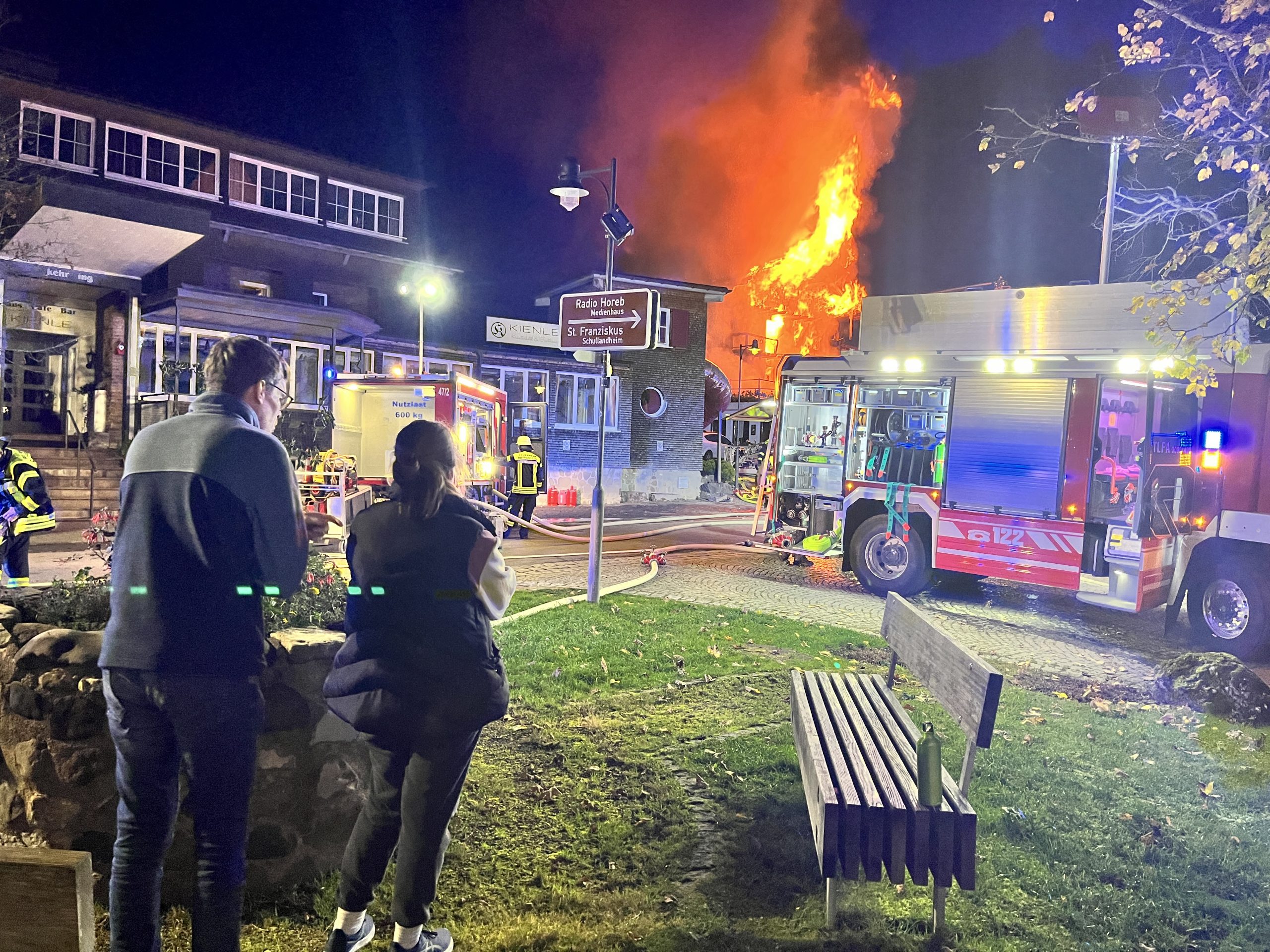In Balderschwang brach am Samstagmorgen ein Feuer aus. In Balderschwang brach am Samstagmorgen ein Feuer aus.