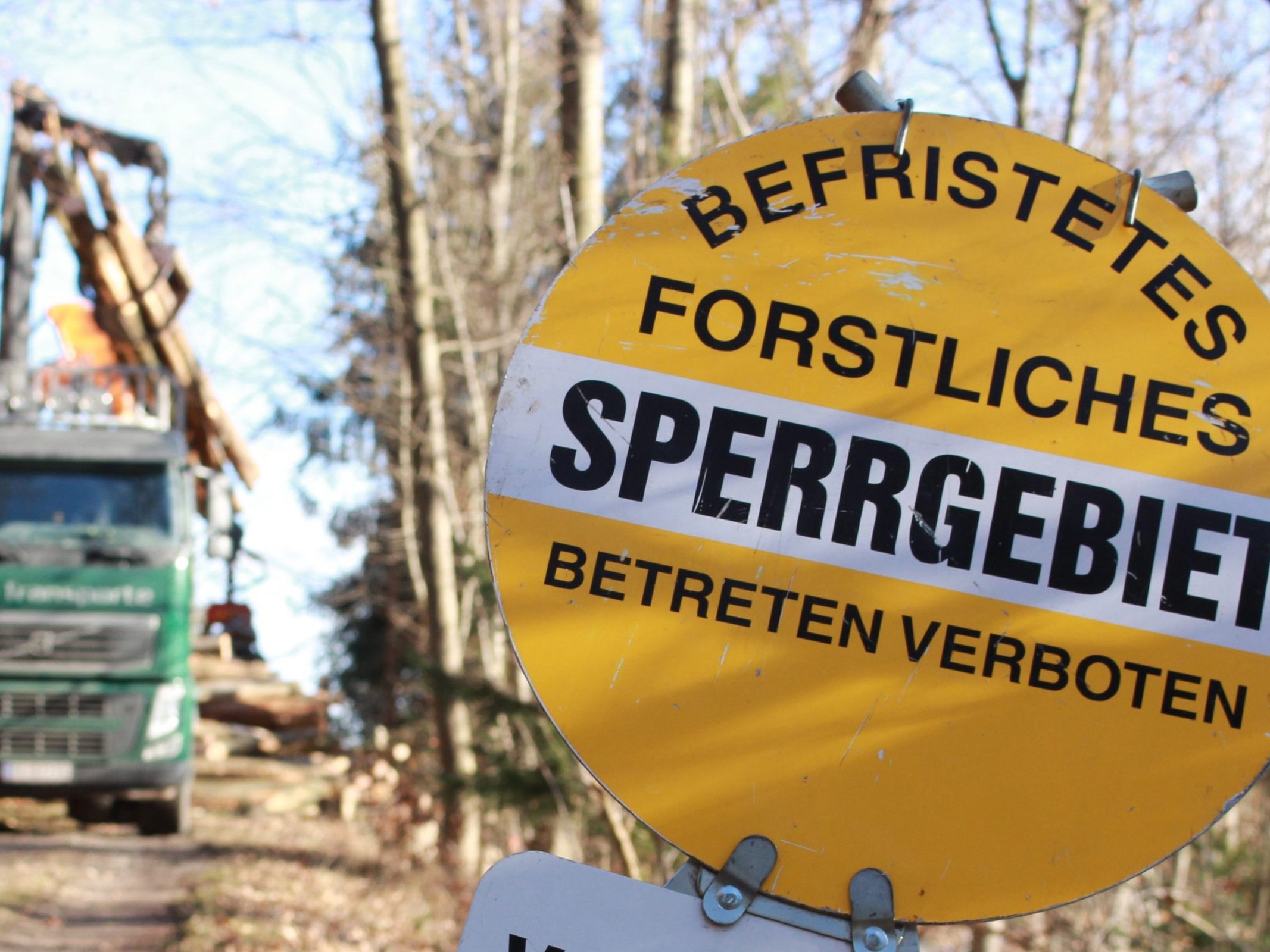 Forstliches Sperrgebiet ab 4. November im östlichen Bereich unterhalb des Kumma-Gipfels.