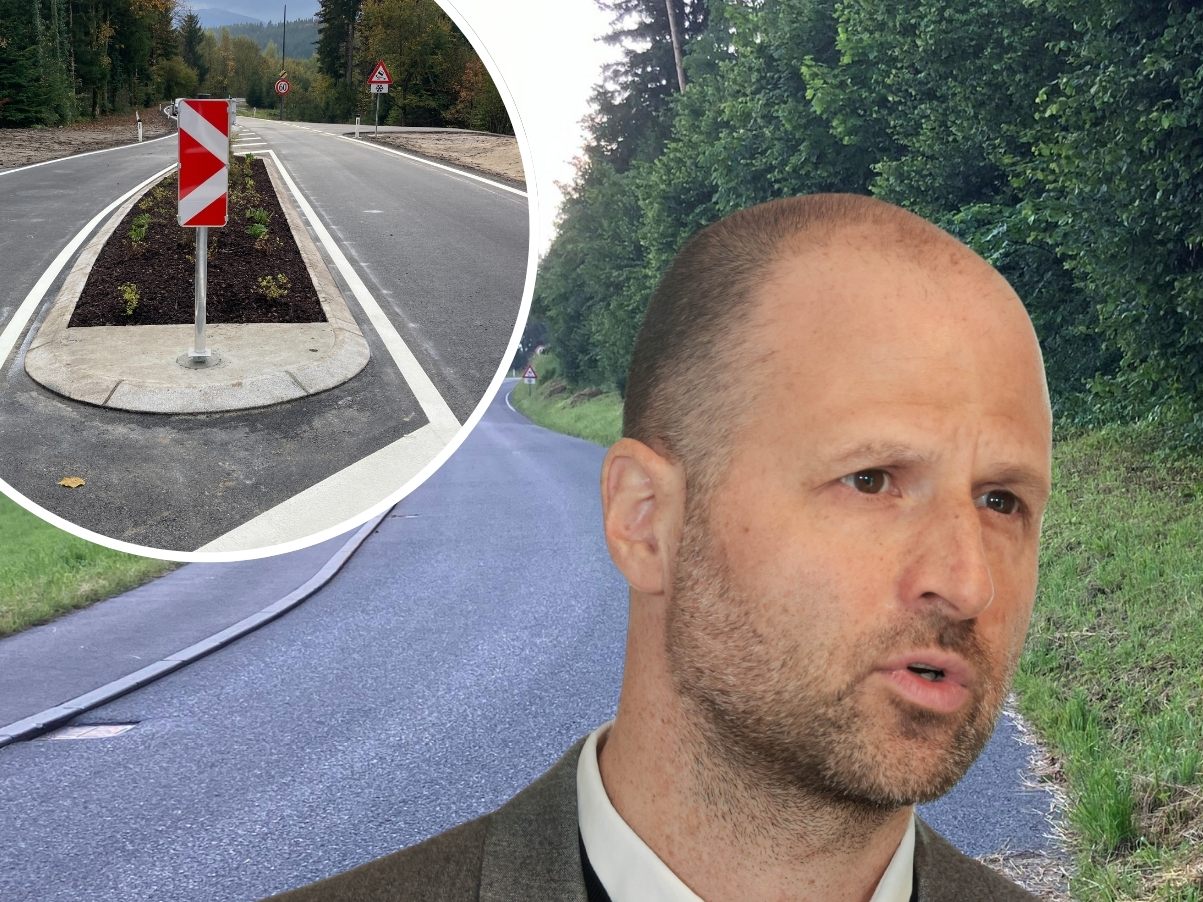 Die L66 in Richtung Göfis ist wieder freigegeben