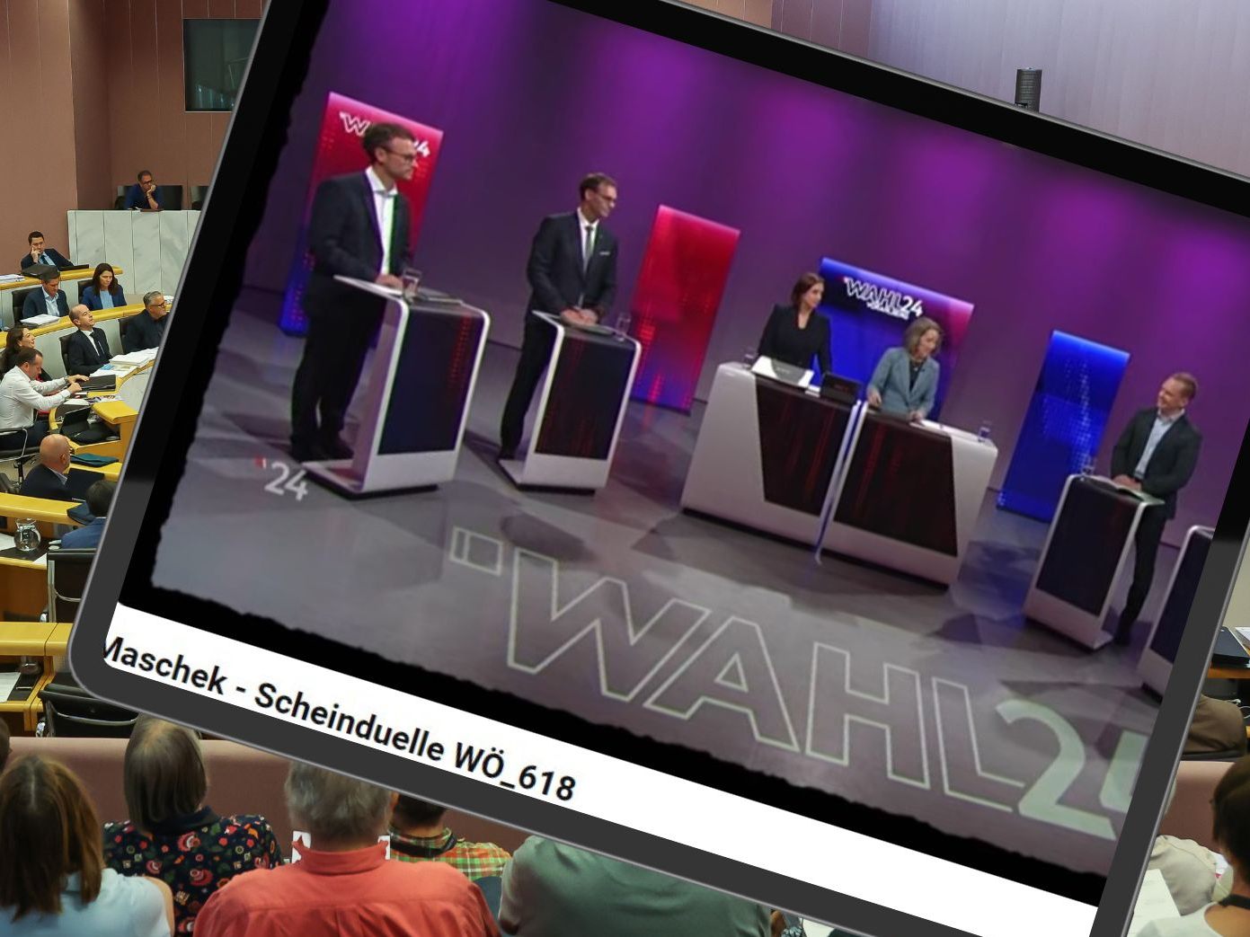 Maschek ziehen die Vorarlberger Landtagswahl durch den Kakao. Maschek ziehen die Vorarlberger Landtagswahl durch den Kakao.