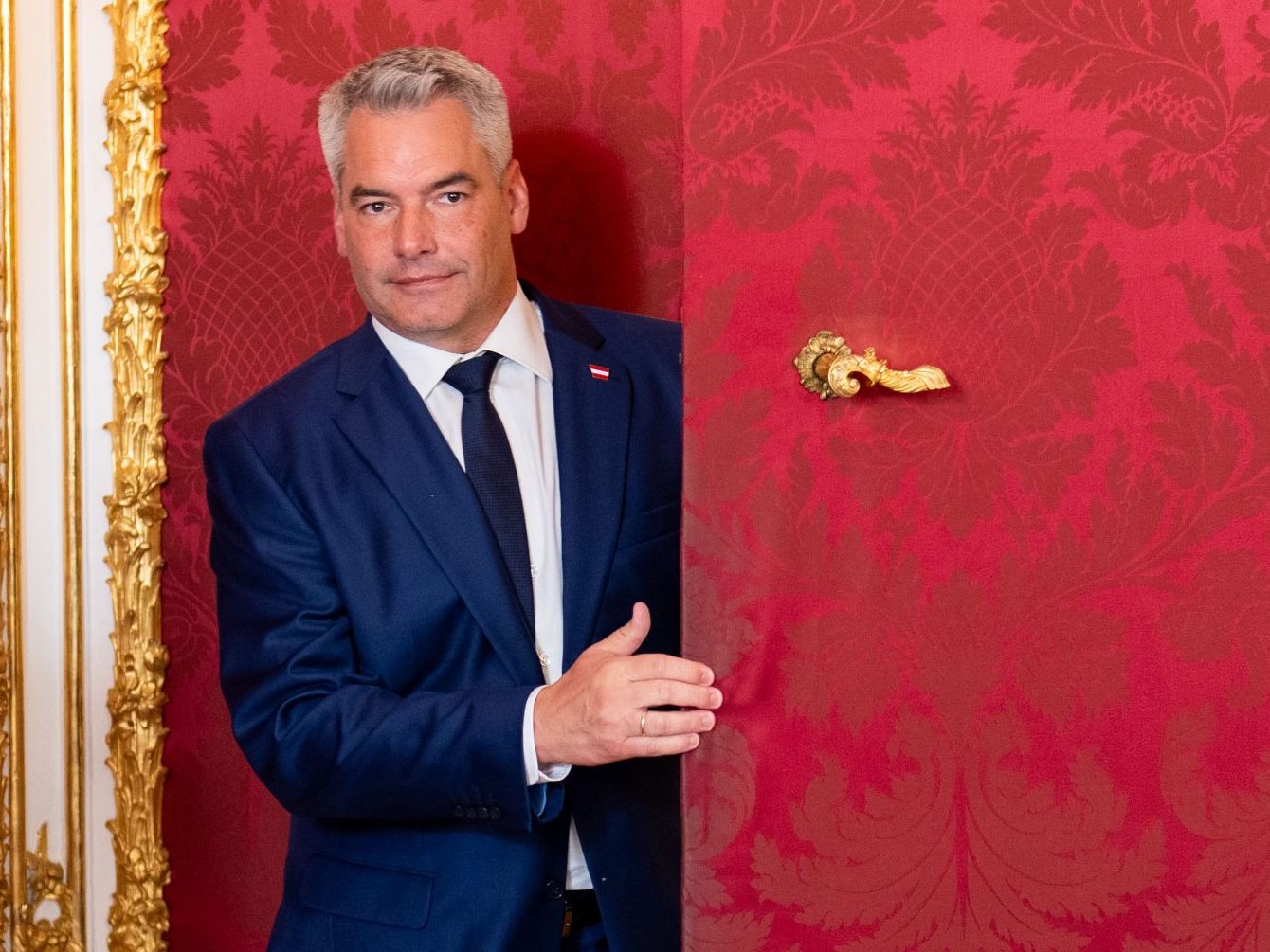 Der alte und wahrscheinlich neue Kanzerl: Karl Nehammer (ÖVP).