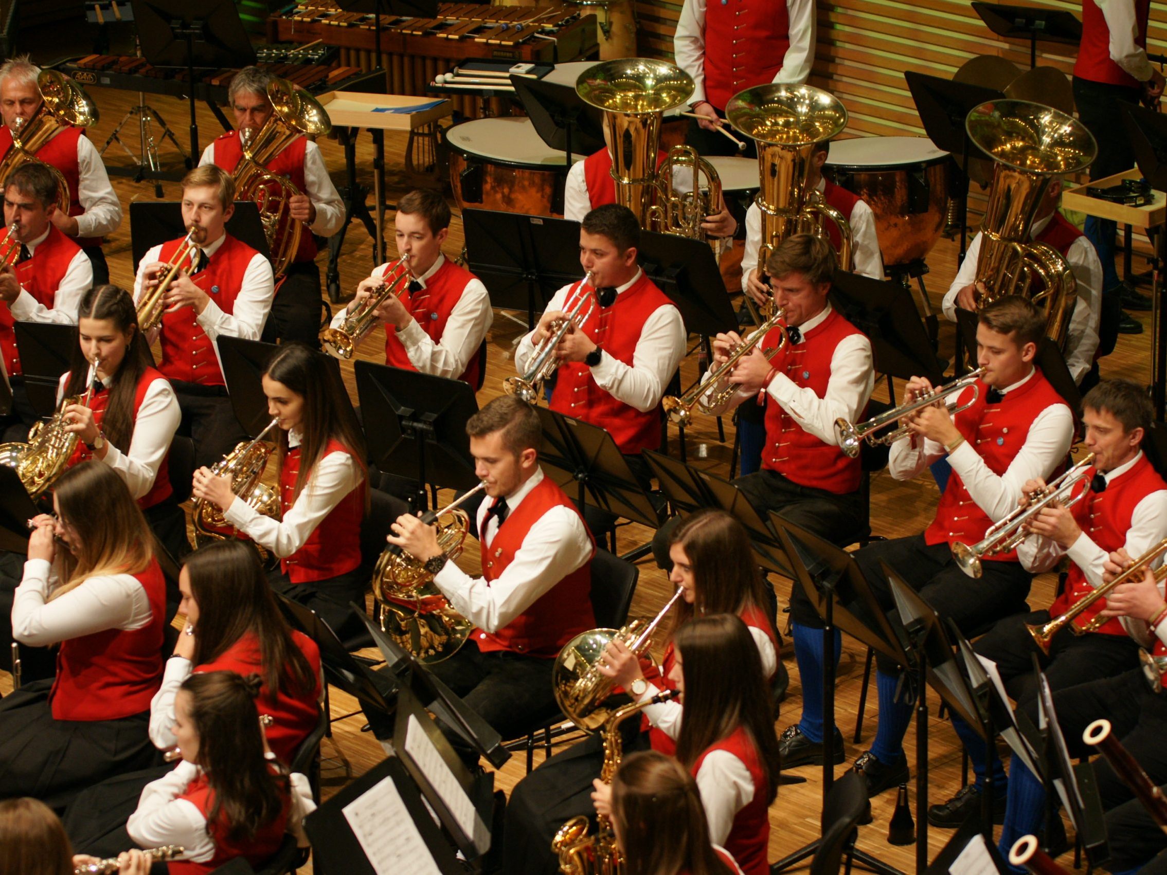 Der Vorarlberger Blasmusikverband (VBV) feiert 2024 seinen 100. Geburtstag. Hier im Bild zu sehen ist der Musikverein Lingenau. Der Vorarlberger Blasmusikverband (VBV) feiert 2024 seinen 100. Geburtstag. Hier im Bild zu sehen ist der Musikverein Lingenau.